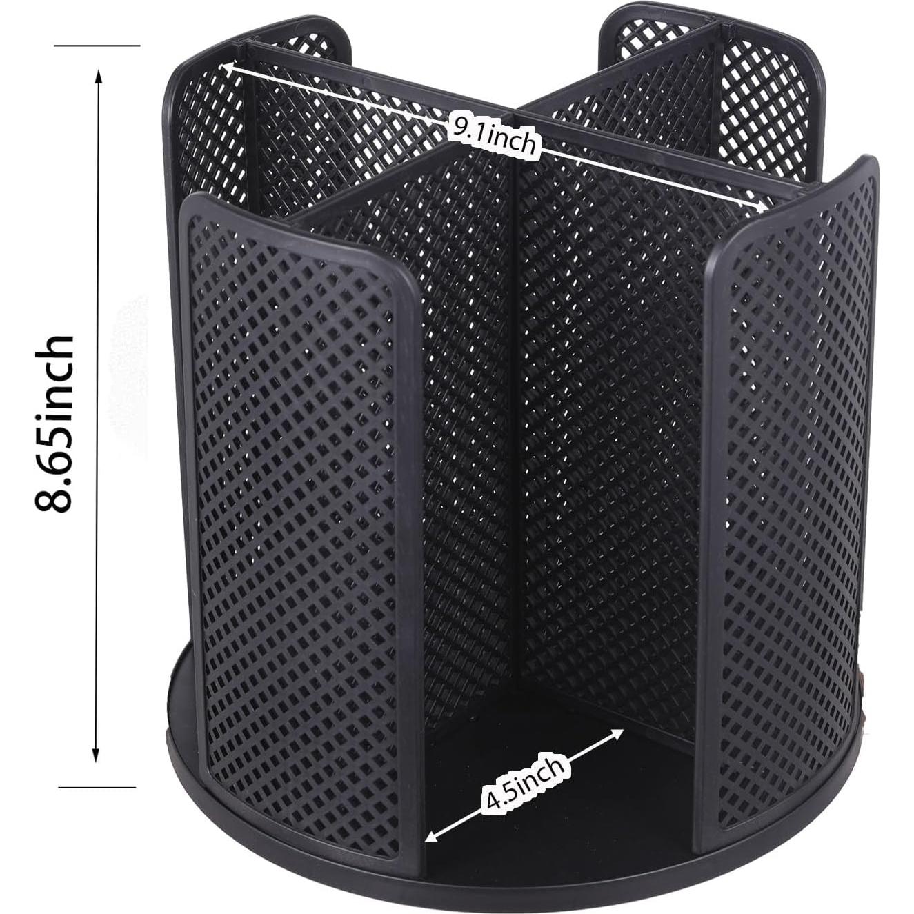 Dispensador de Tazas de Papel YTROG 360° Negro 4 Compartimentos