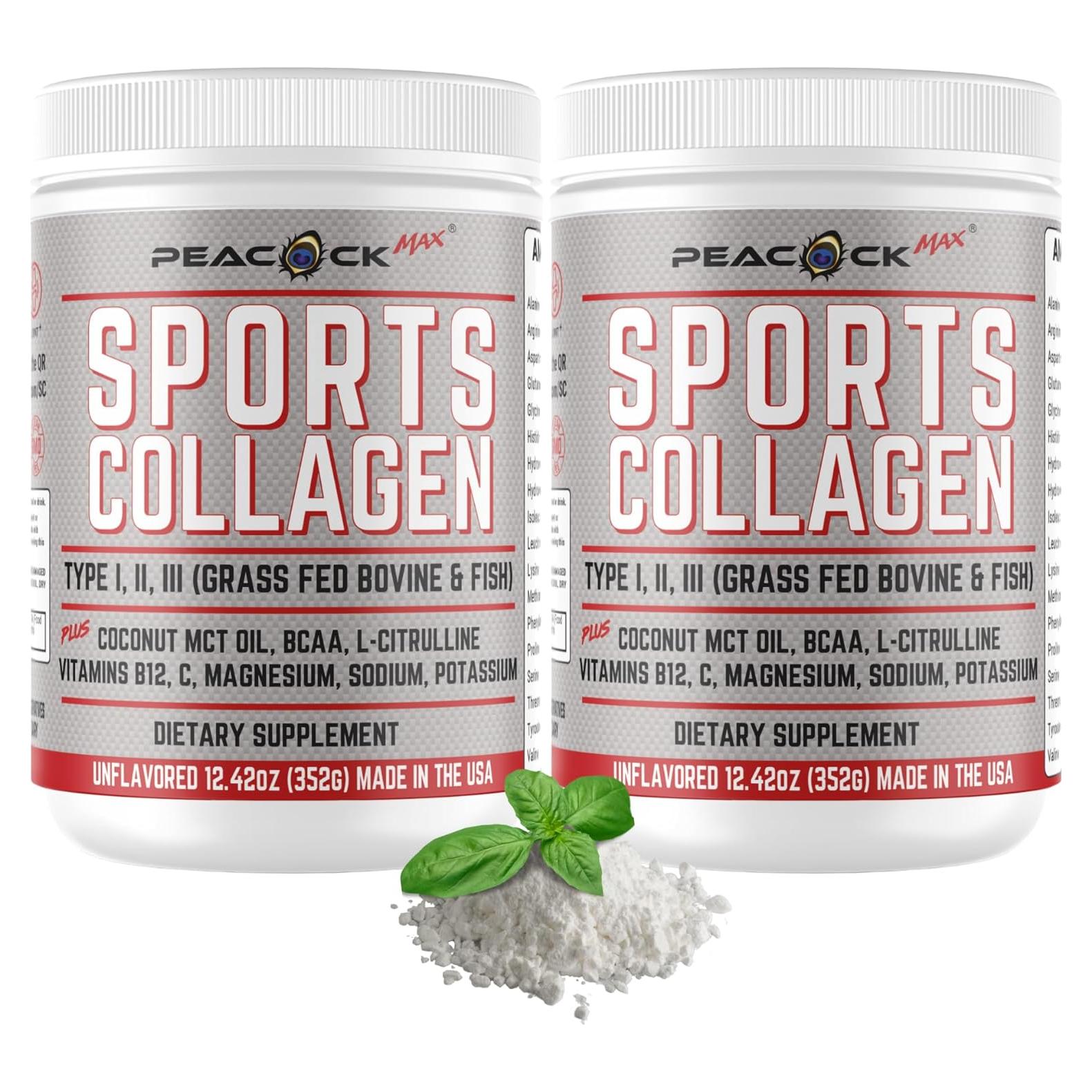 Polvo de Colágeno Hidrolizado Tipo I, II, III Peacock 352.74 g