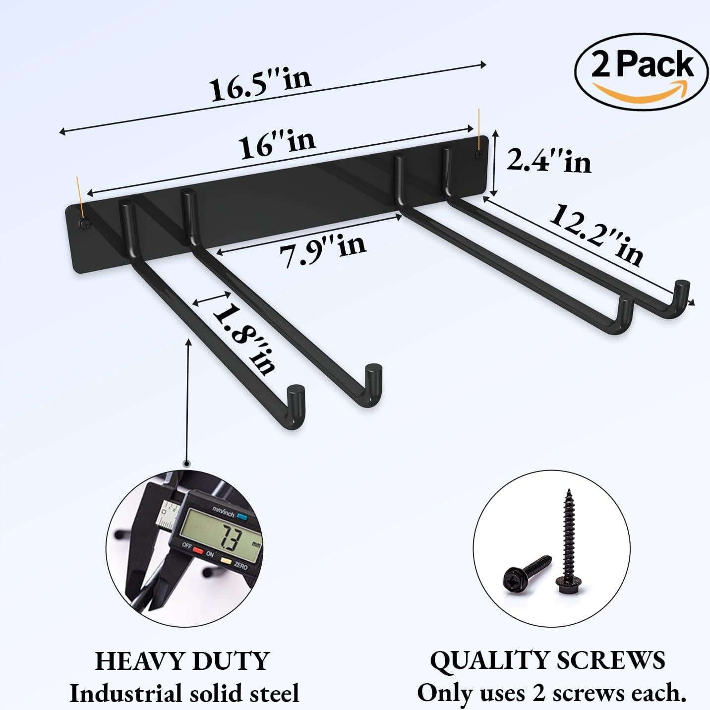 Soporte de Almacenamiento en Pared MOOMSINE para Sillas Plegables - 2 Paquete