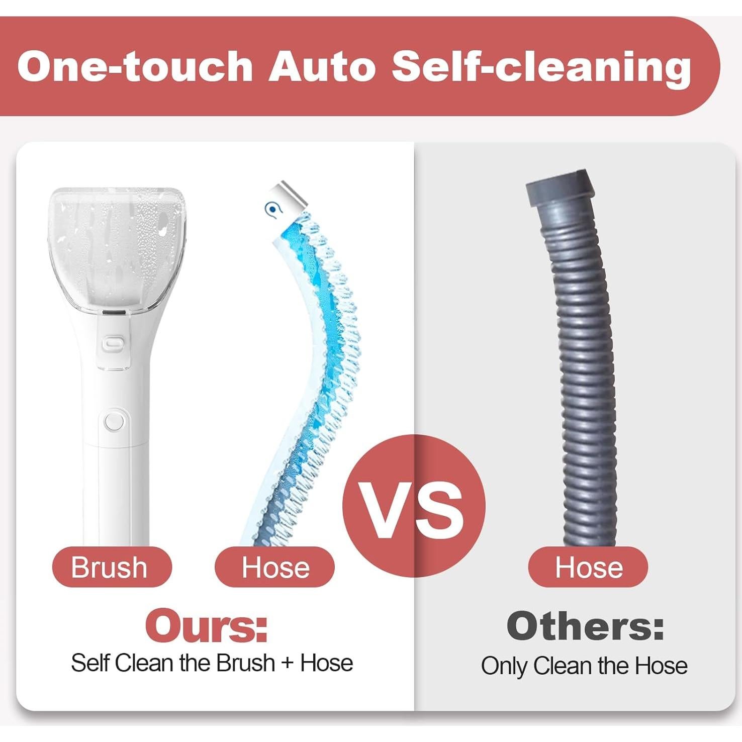 Limpiador de Tapicería MUJERBAY JN-S800 12Kpa Rojo