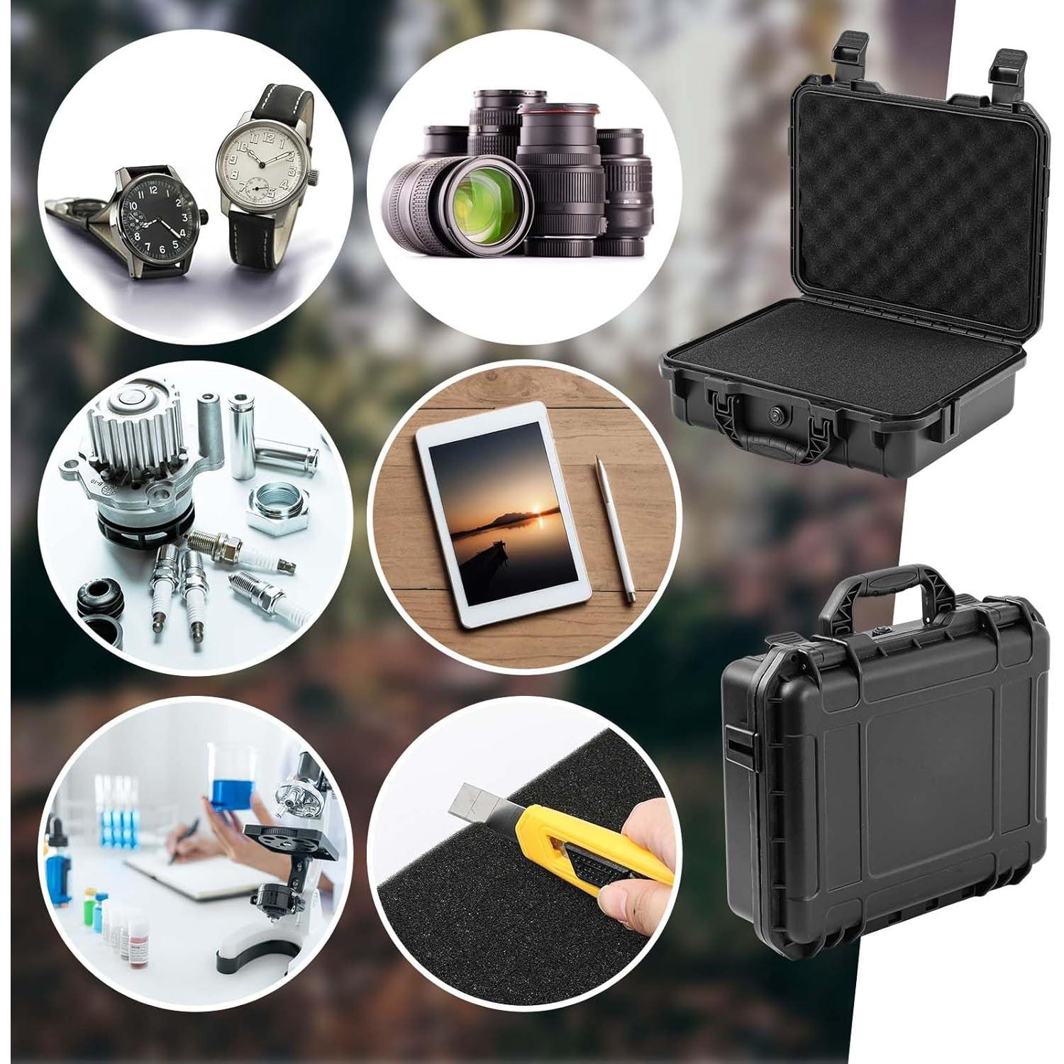 Estuche Duro Impermeable Relaxweex 21.6x16.5x9.4cm con Espuma