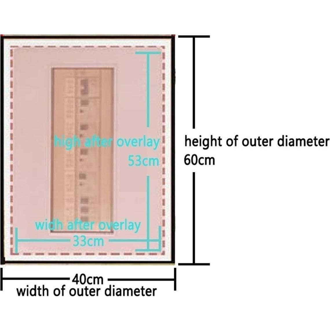 Cubierta Decorativa de Caja de Interruptores PAUMPA 40x60 cm