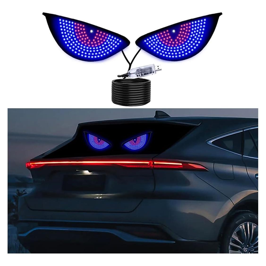 Luces LED Ojos de Diablo Lcxecnw para Coche USB 11 Modos