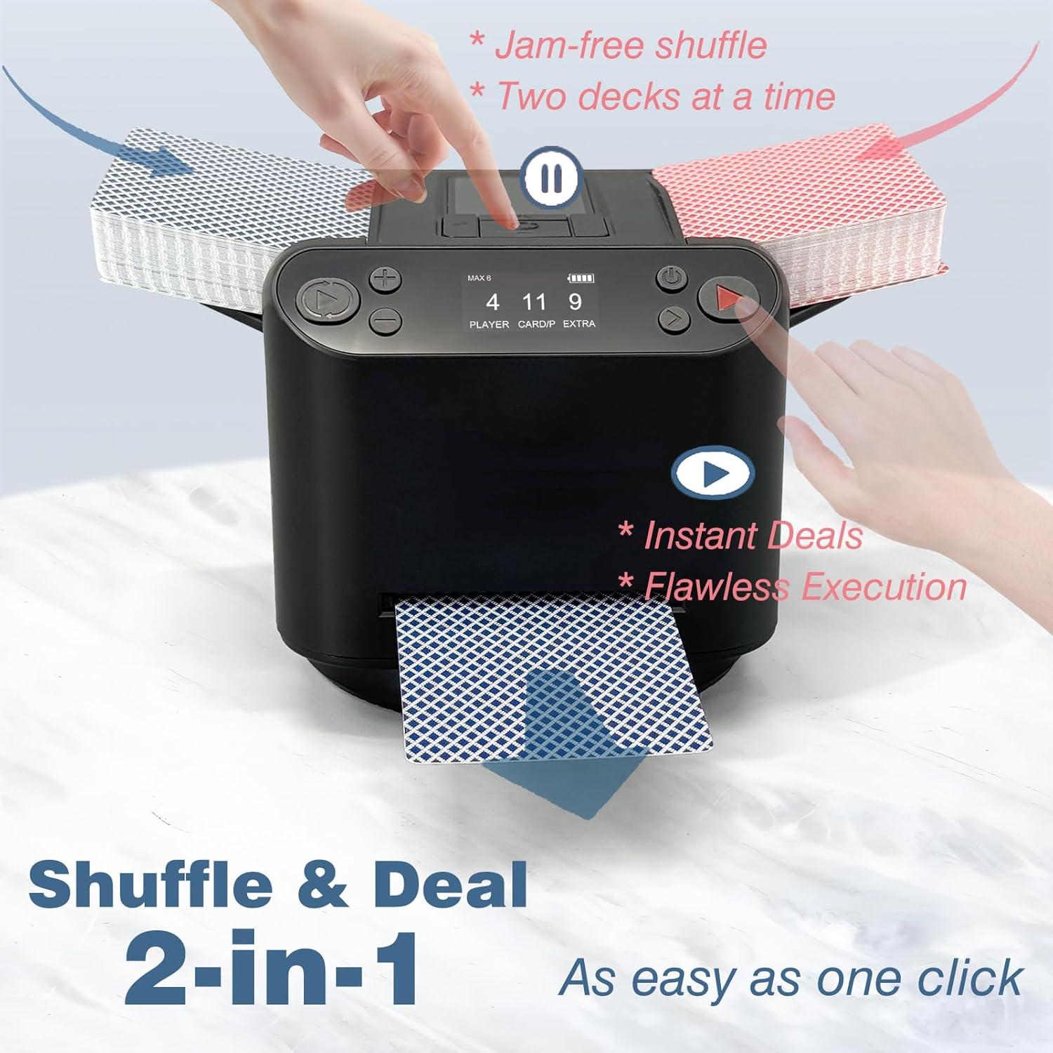 Barajador Automático LuxeVoy con 8 Mandos - Soporta 12 Jugadores