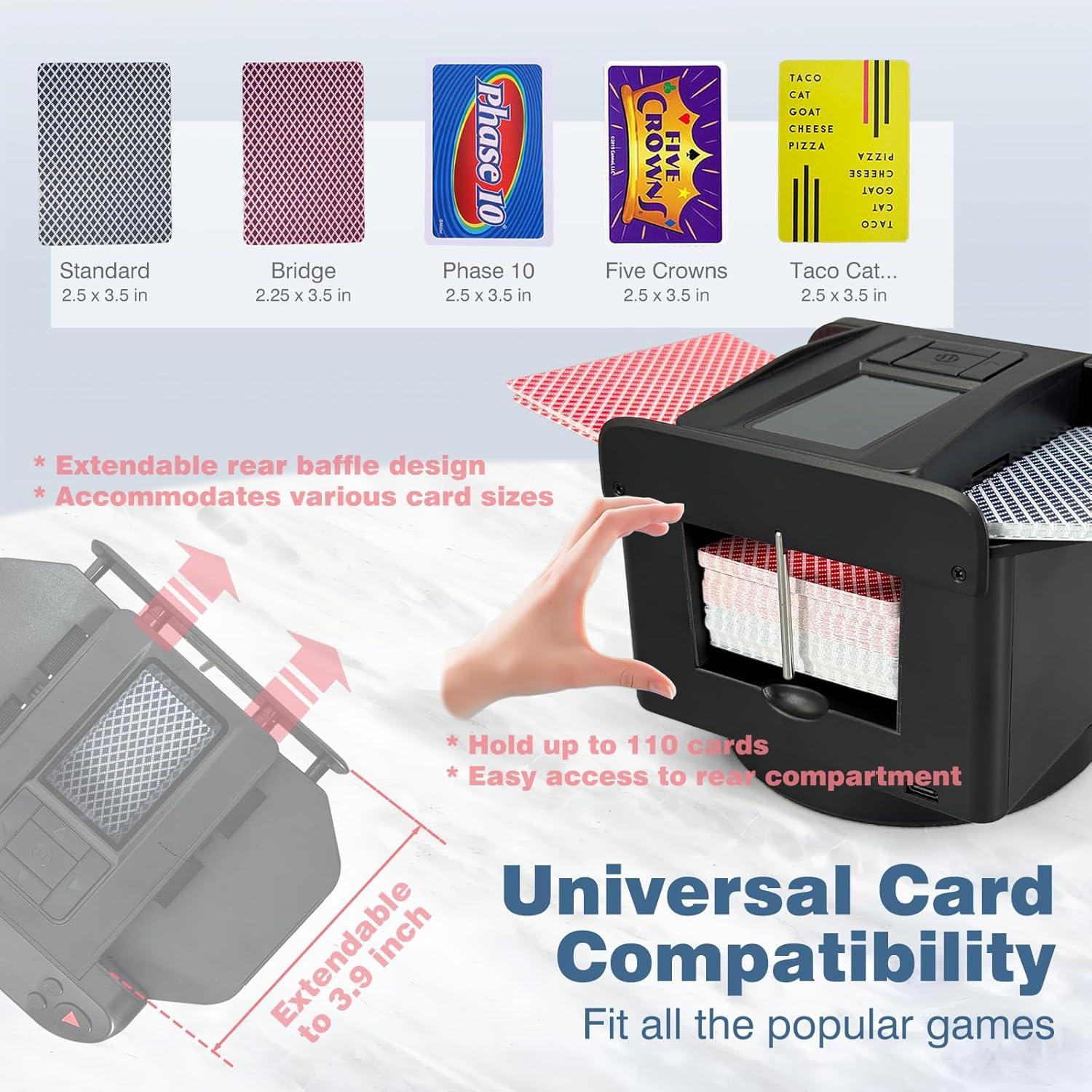 Barajador Automático LuxeVoy con 8 Mandos - Soporta 12 Jugadores