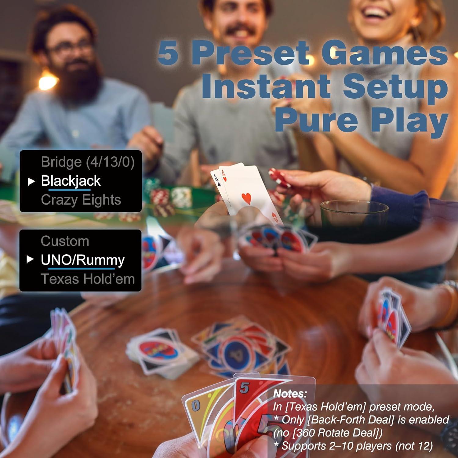 Barajador Automático LuxeVoy con 8 Mandos - Soporta 12 Jugadores