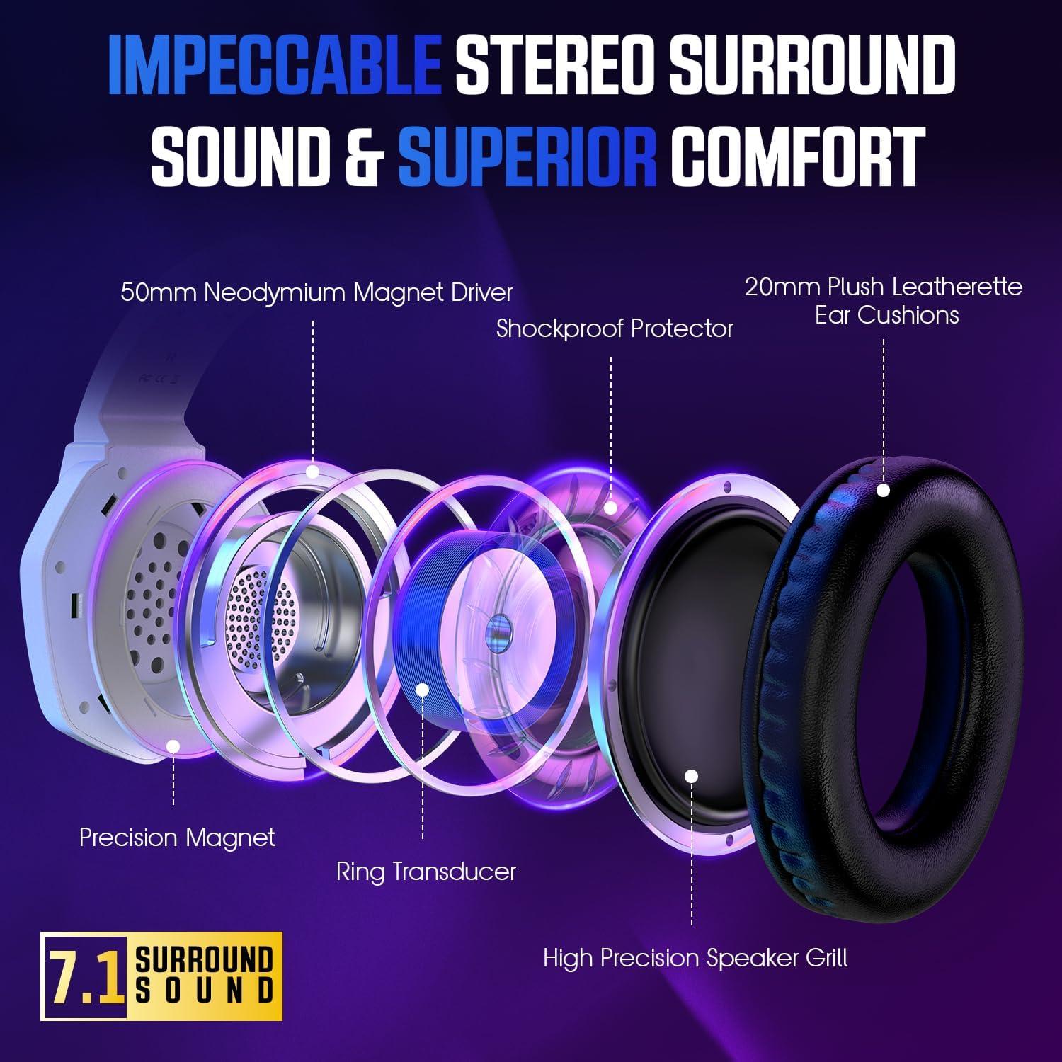 Auriculares Gaming YPBDAN GD-900 RGB 7.1 Sonido Surround