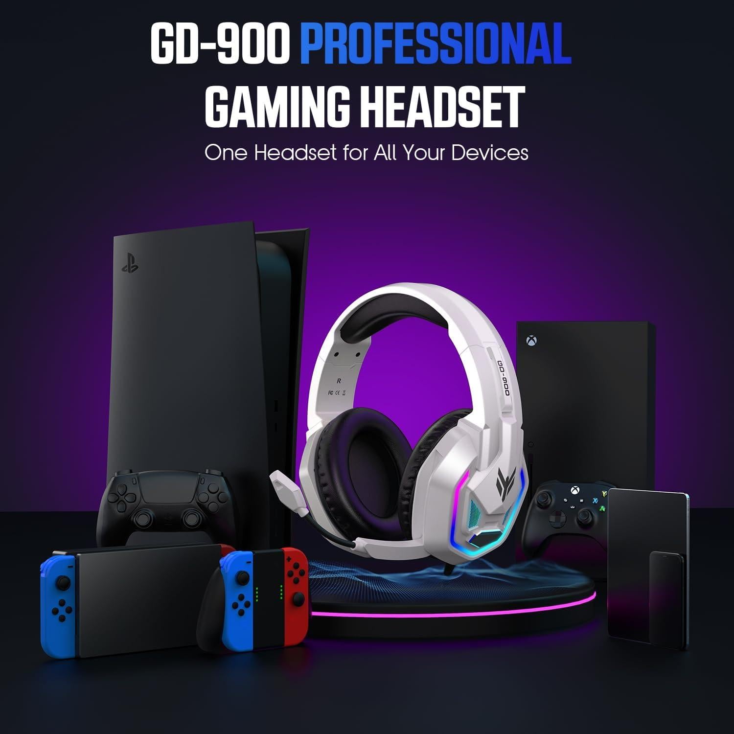 Auriculares Gaming YPBDAN GD-900 RGB 7.1 Sonido Surround