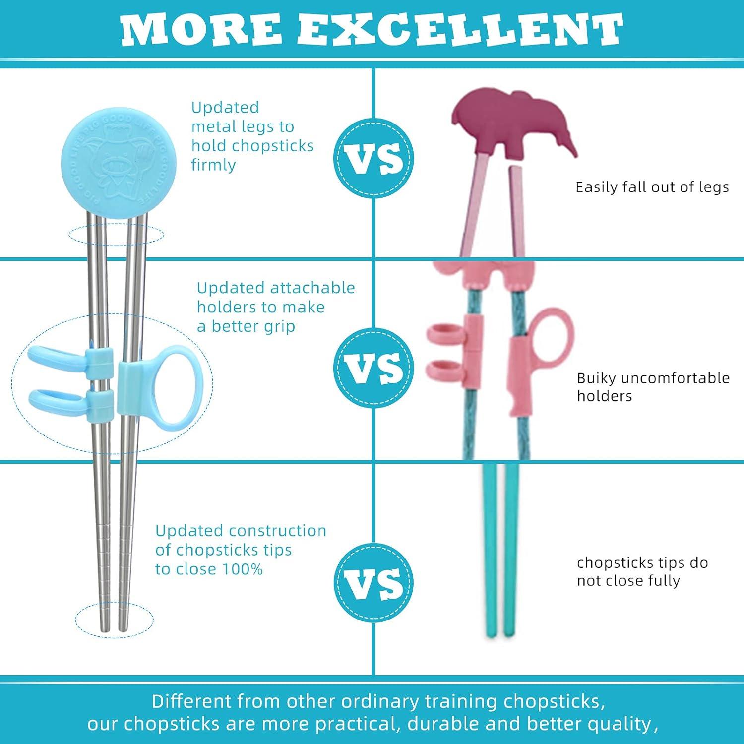Palillos de Entrenamiento Patelai de Acero Inoxidable 17 cm