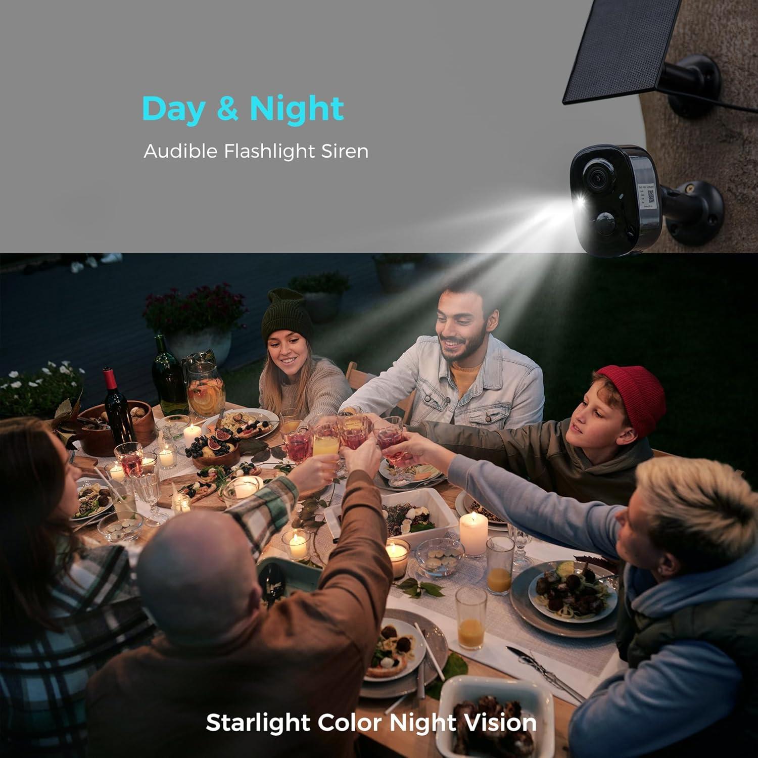 Cámara de Seguridad Solar Vicohome 2CG6B 2K Inalámbrica Exterior