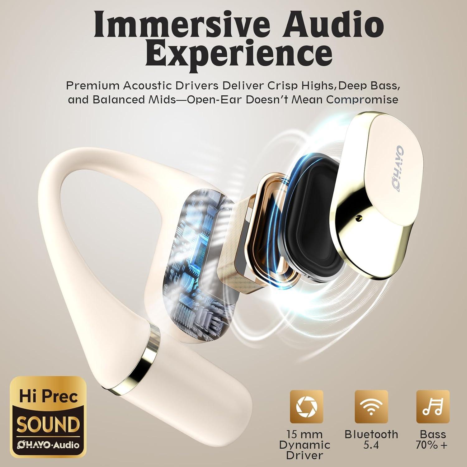 Auriculares Bluetooth OHAYO T10 de Oído Abierto IPX6 40h