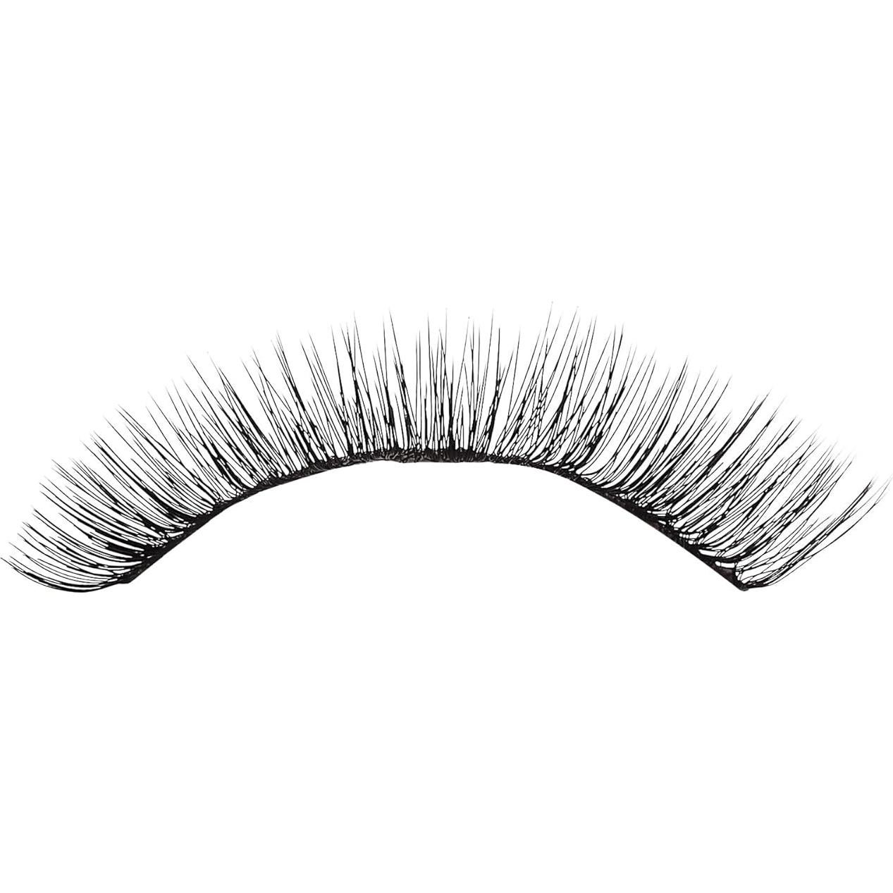 KISS Looks So Natural False Eyelashes Double Pack, Lightweight & Comfortable, Tapered End Technology, Reusable, Cruelty-Free, Contact Lens Friendly, Style 'Flirty', 2 Pairs Fake Eyelashes