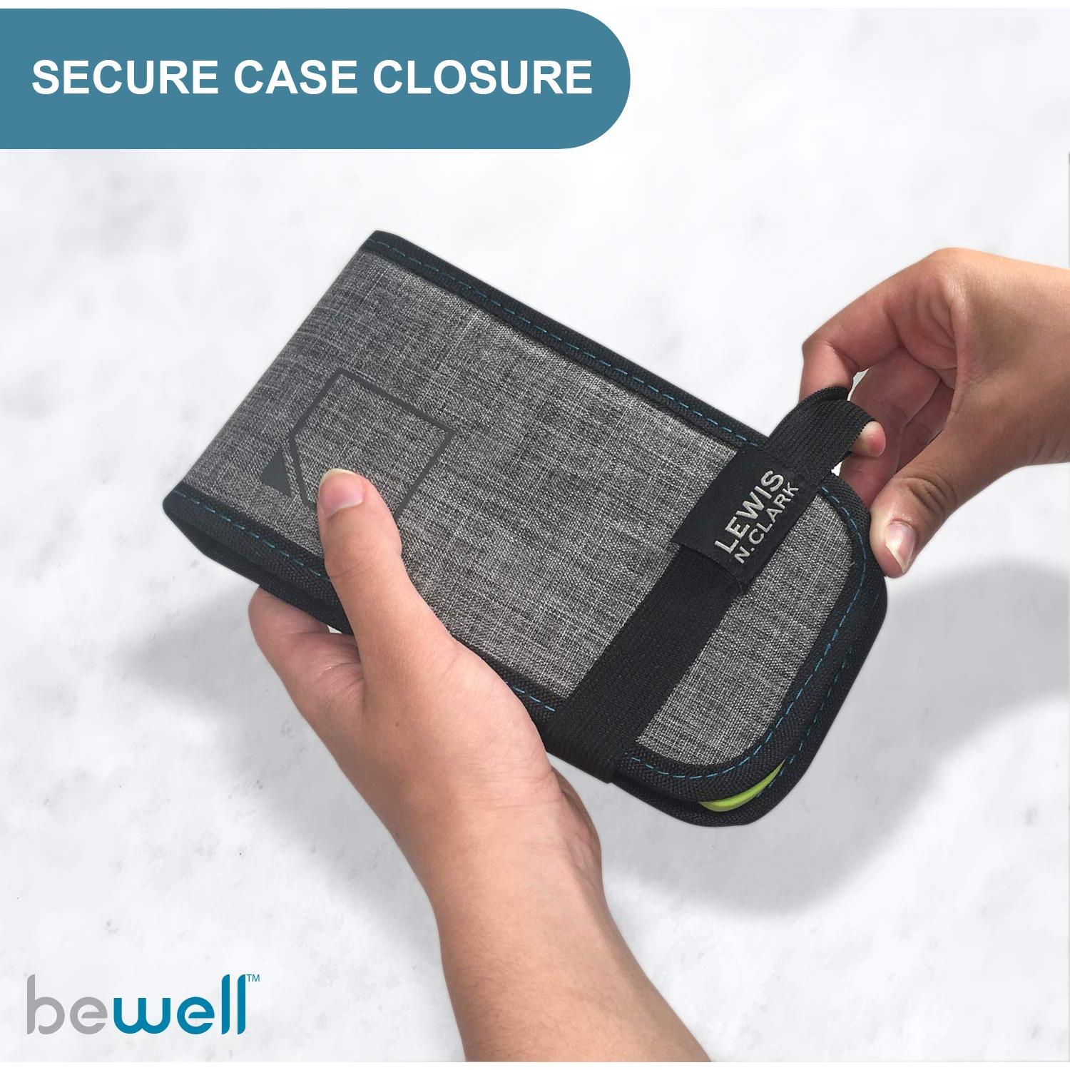 Organizador de Pastillas Plegable Lewis N. Clark 14 Compartimentos Gris