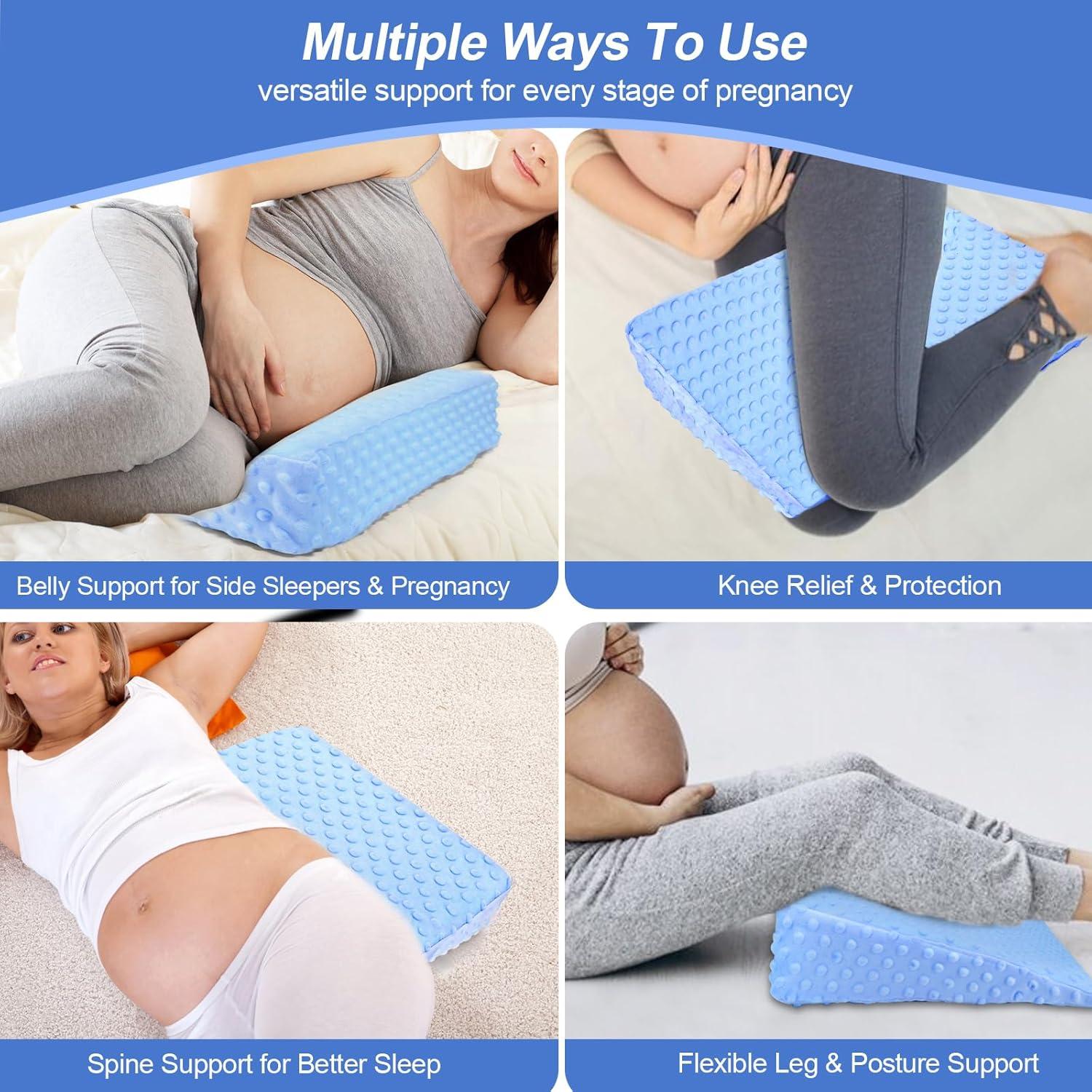 Cojín de Embarazo BiKontrun en Forma de Cuña, Espuma Viscoelástica