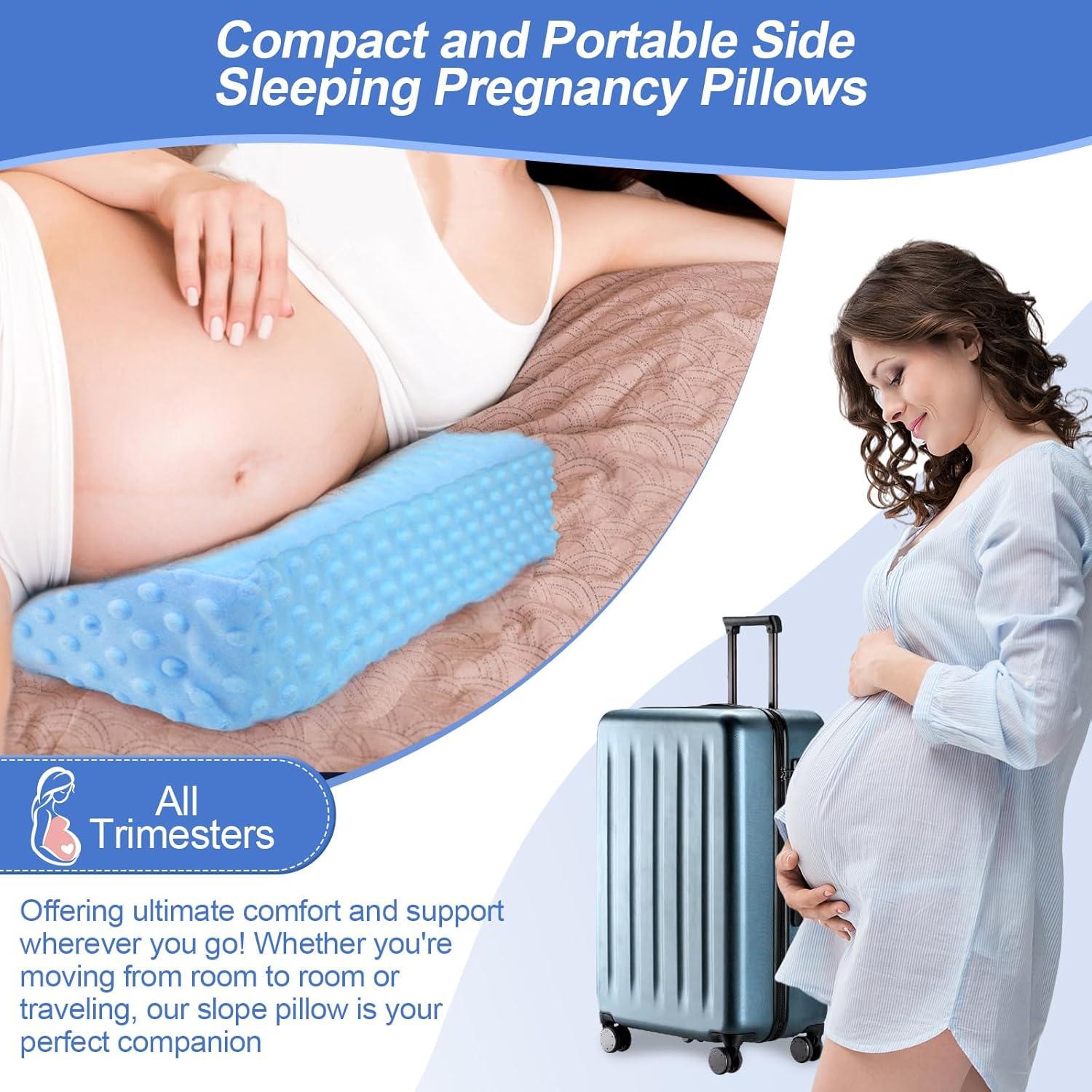 Cojín de Embarazo BiKontrun en Forma de Cuña, Espuma Viscoelástica