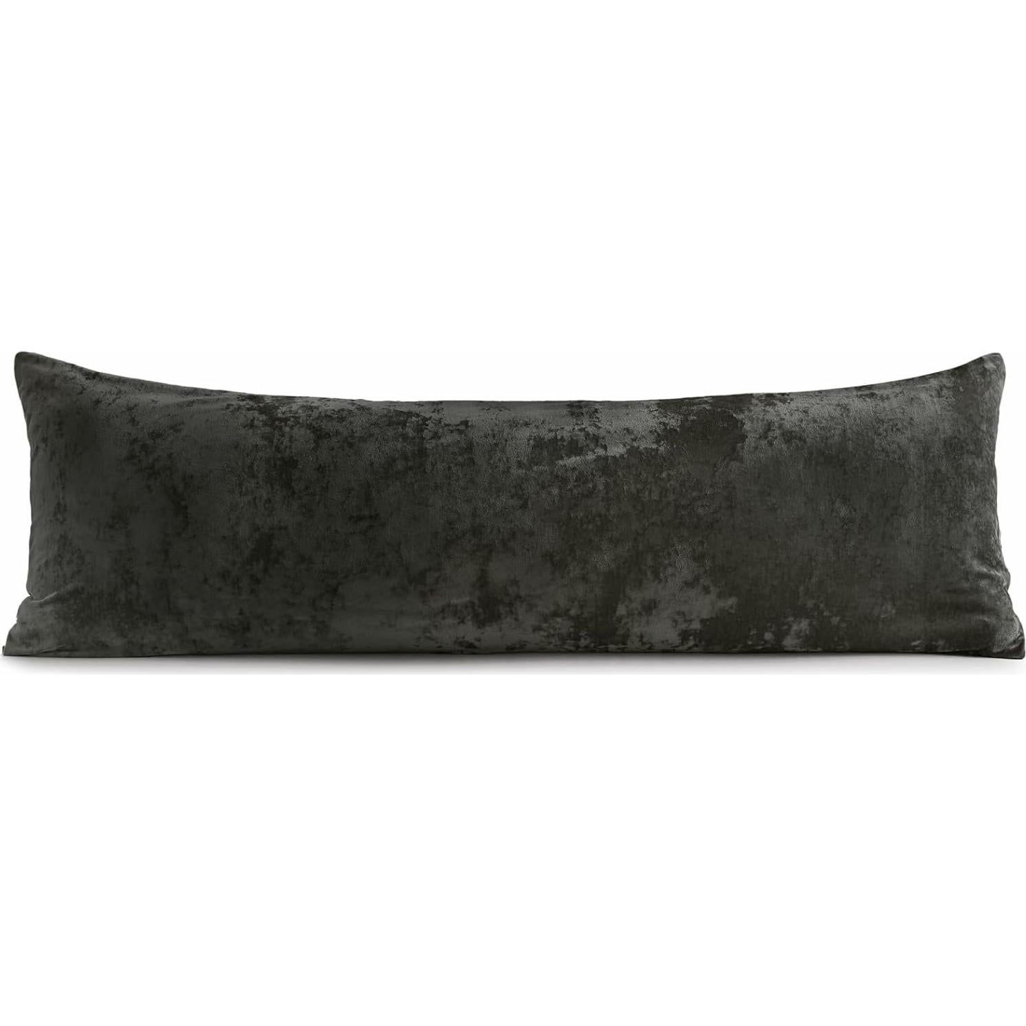 Funda de Almohada de Cuerpo BEDELITE Terciopelo Negro 137x51 cm