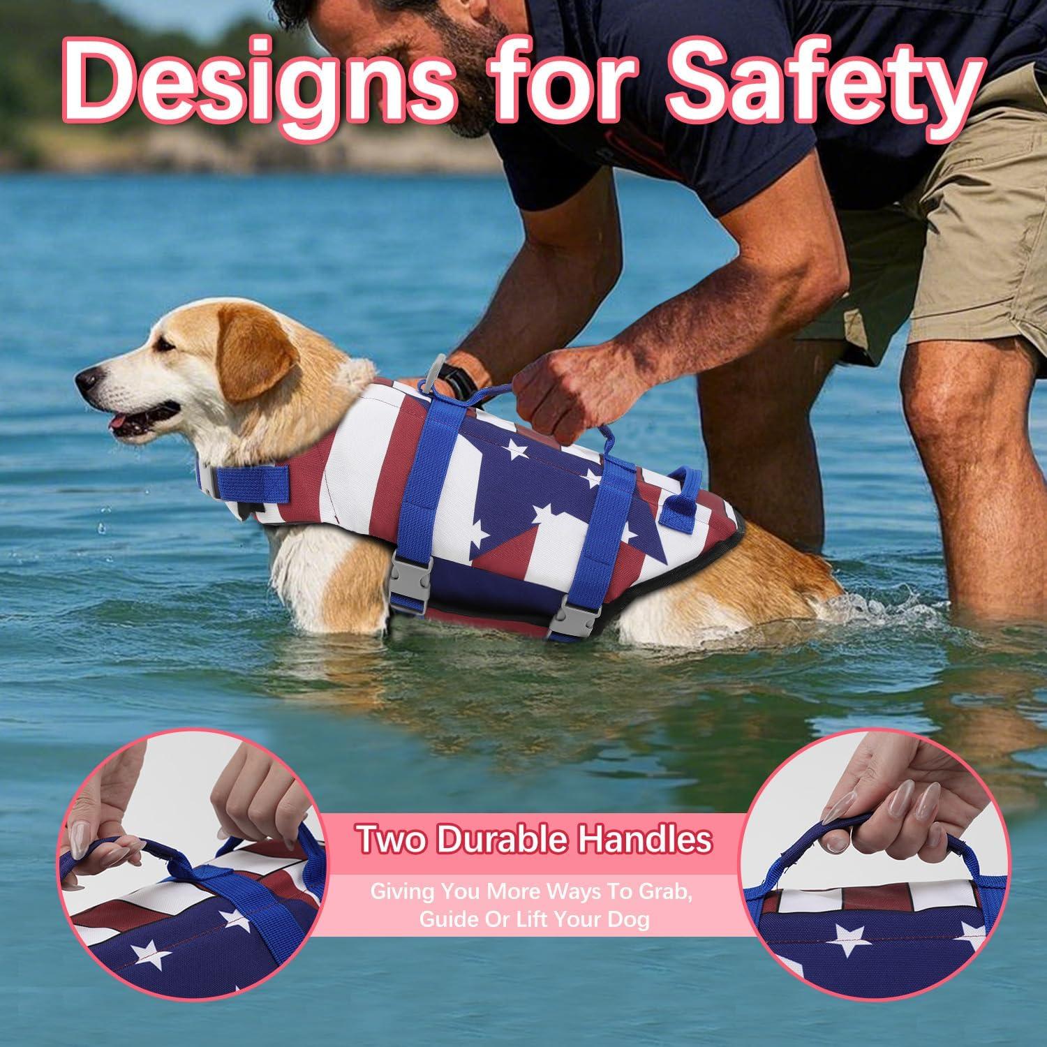 Chaleco de Flotación para Perros EMUST XS FlagStar Ajustable