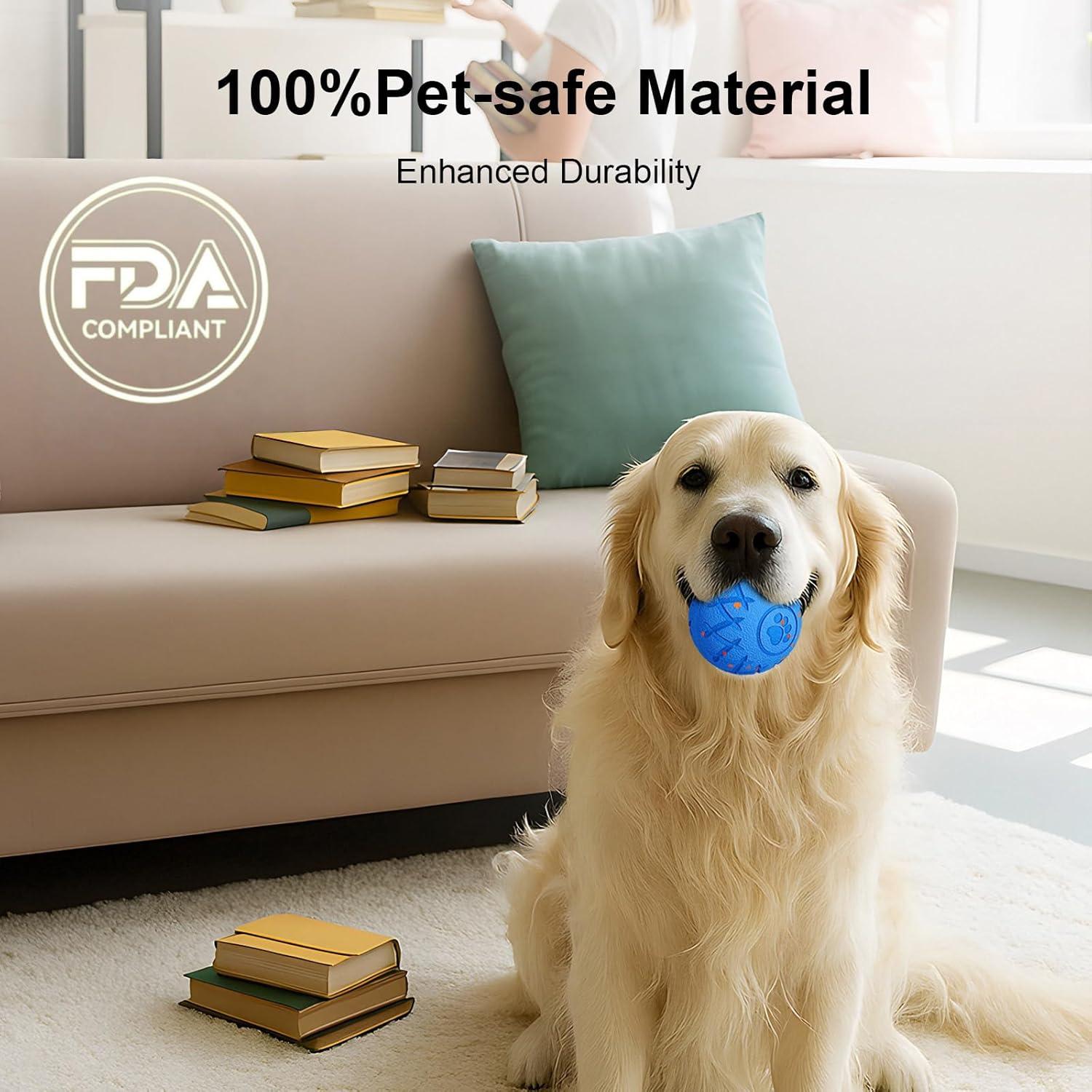 Pelota Interactiva para Perros XINGZUAN, 8 cm, Resistente y Automática