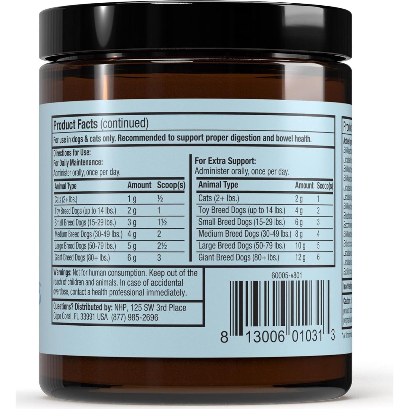 Probióticos Completos Dr. Mercola para Gatos y Perros 90 g