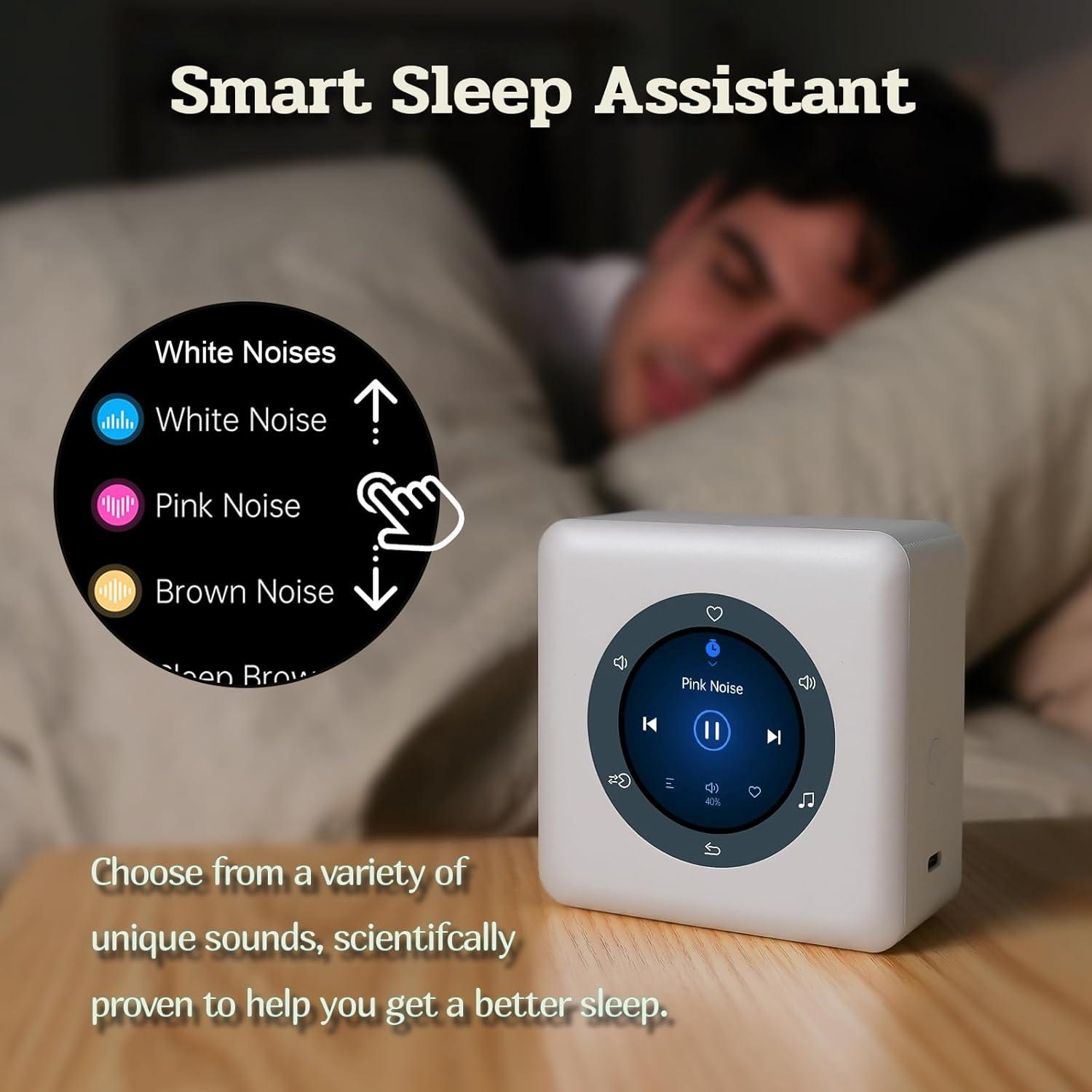 Máquina de Sonido Blanco Kipcush D2 Portátil con Pantalla Táctil