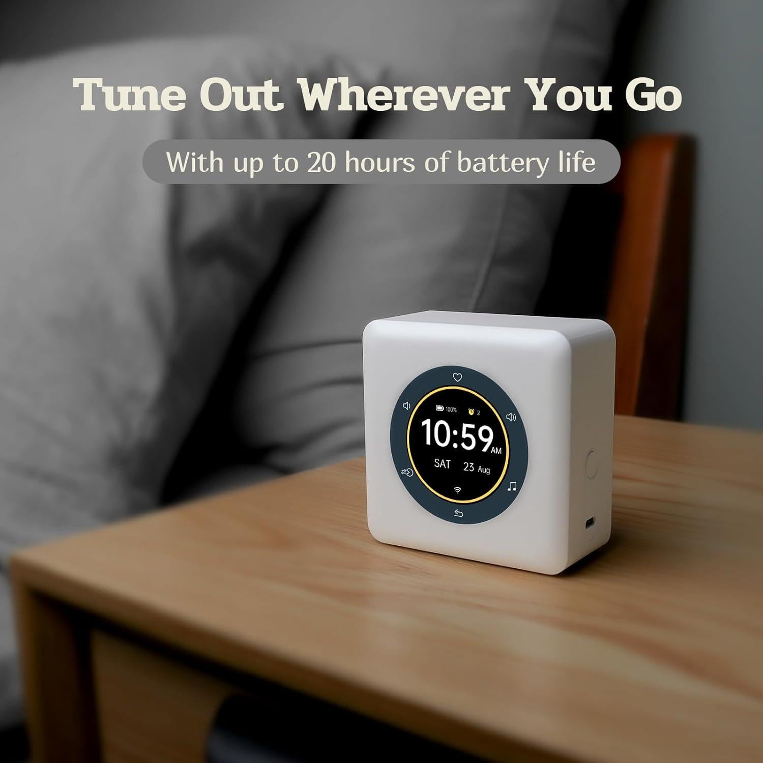 Máquina de Sonido Blanco Kipcush D2 Portátil con Pantalla Táctil