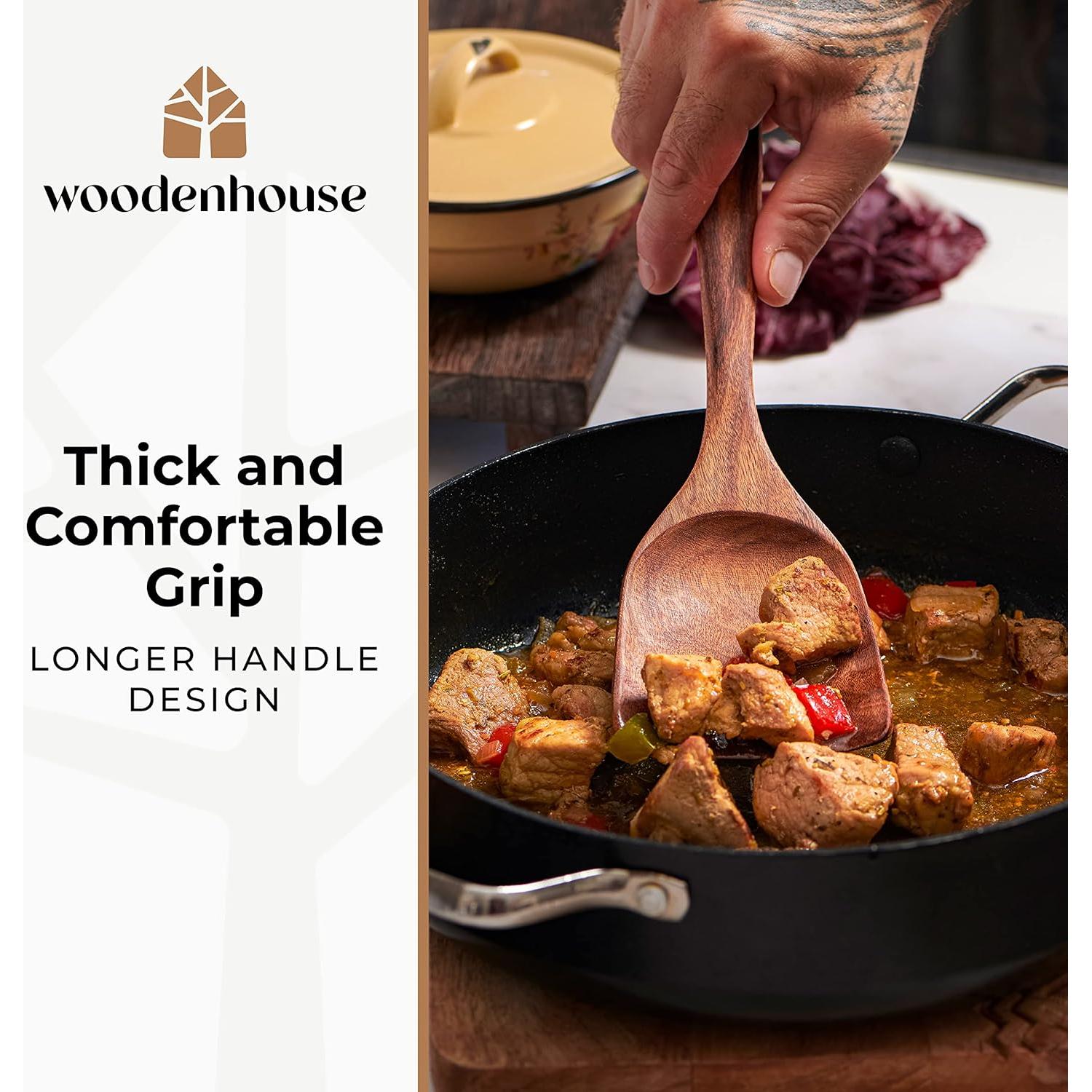 Juego de Utensilios de Cocina de Madera de Teak 8 Piezas Woodenhouse