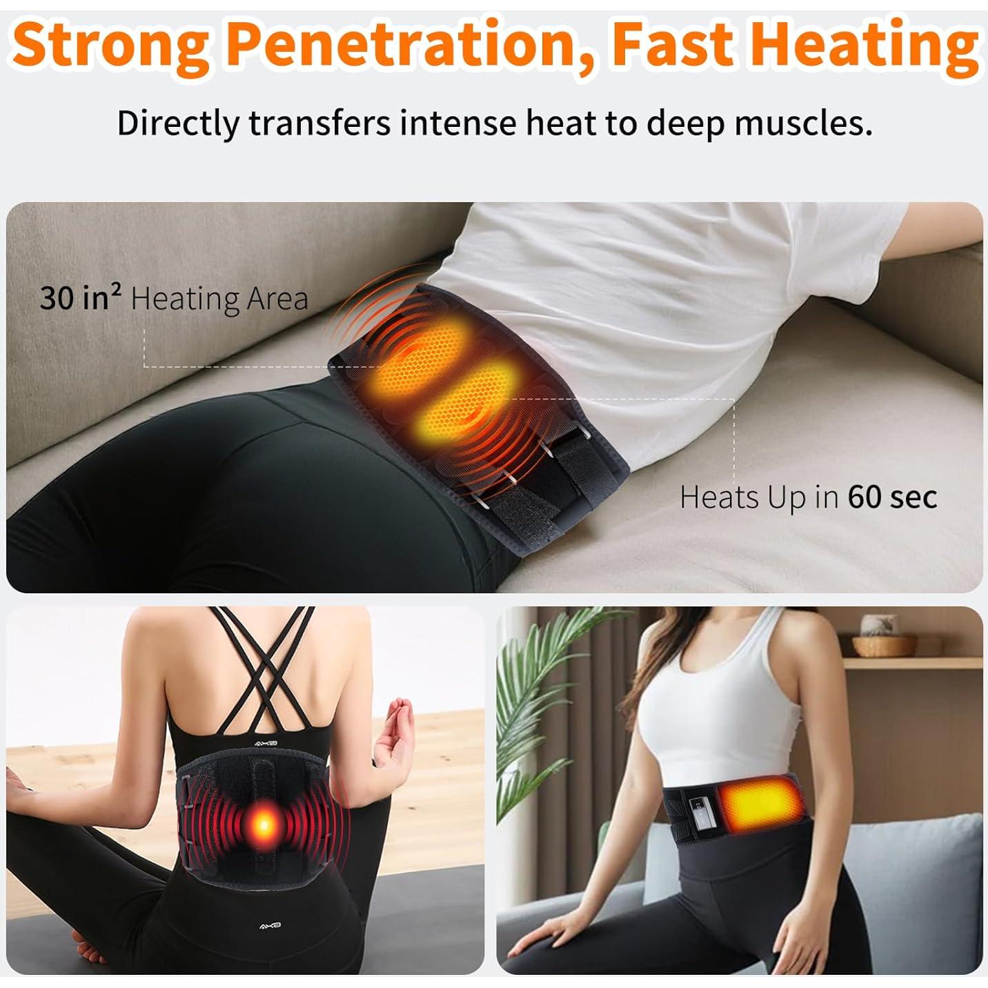 Almohadilla Térmica Inalámbrica Torktak con Masajeador 110x20cm