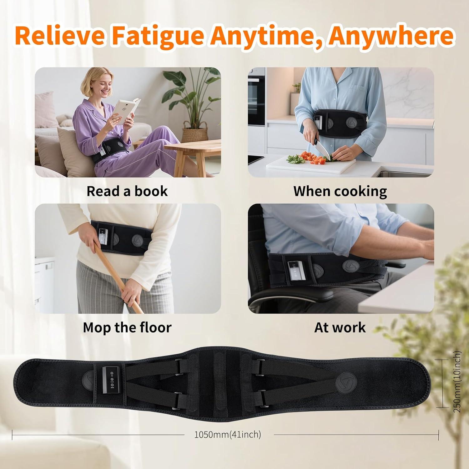 Almohadilla Térmica Inalámbrica Torktak con Masajeador 110x20cm