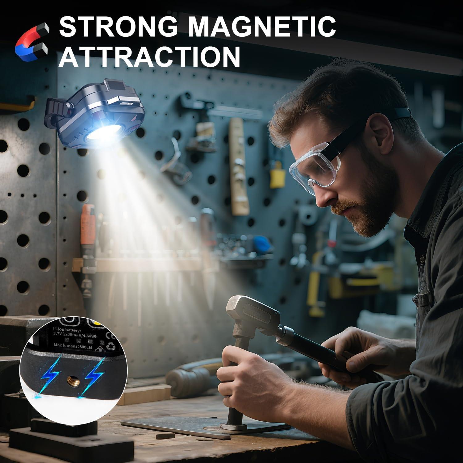 Luz de Trabajo Recargable Gabujau LED 500 Lúmenes Magnética