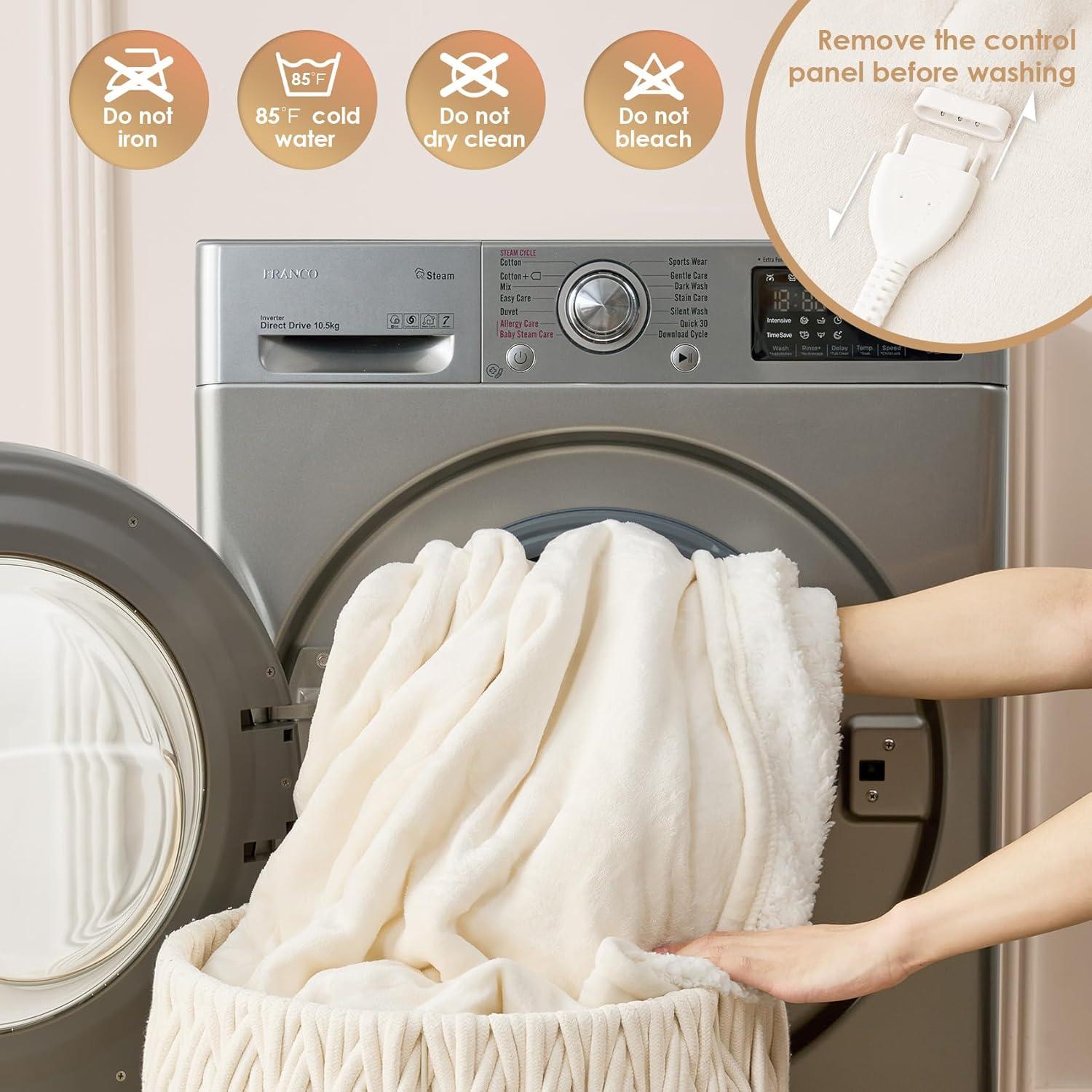 Manta Calefactora Doble EHEYCIGA 157.5x213.4cm 9 Niveles