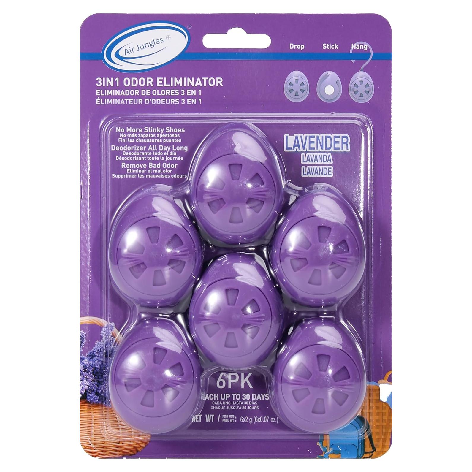 Bolas Desodorantes Air Jungles Aroma Lavanda 6 Unidades