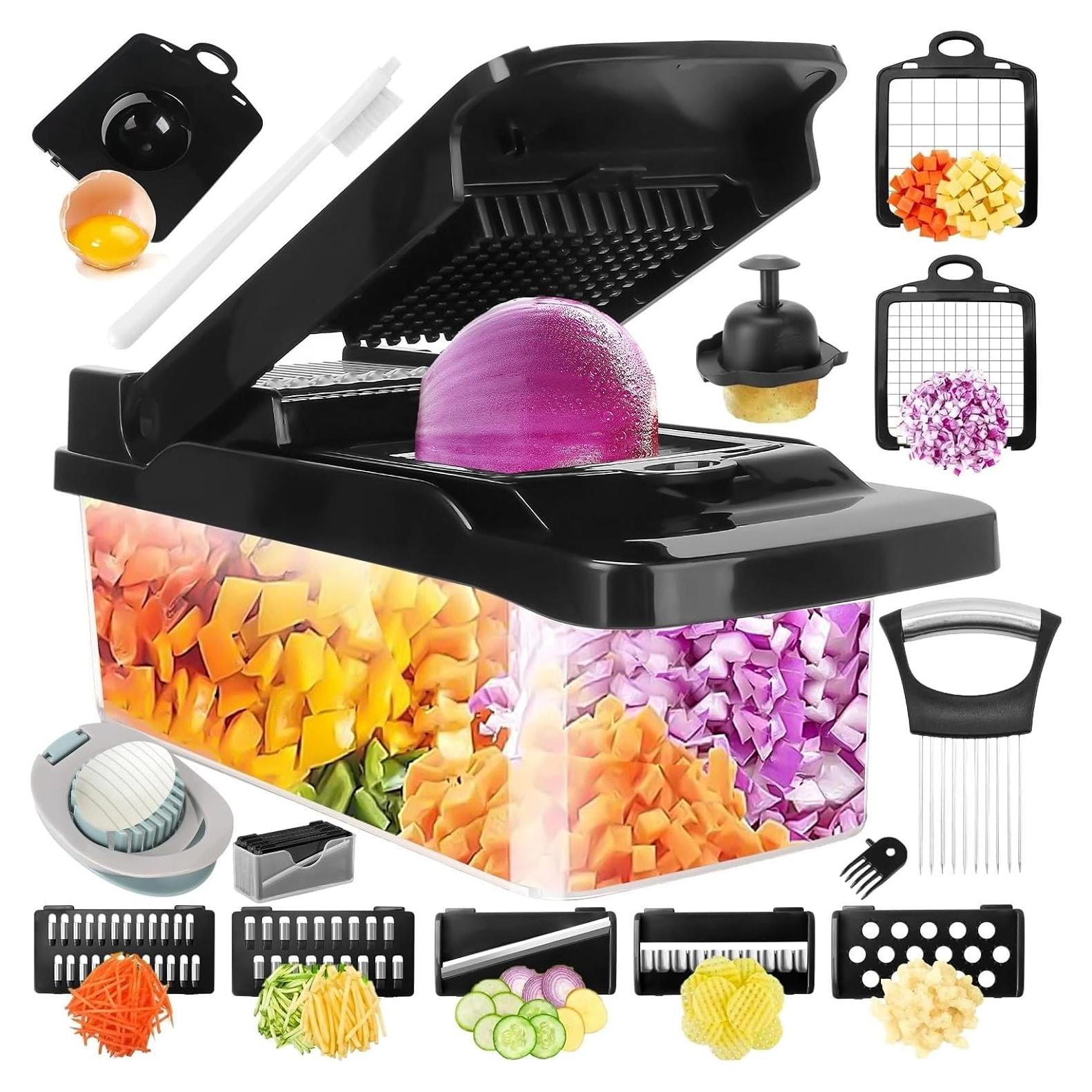 Picador de Verduras 18 en 1 SunnySanji - Acero Inoxidable