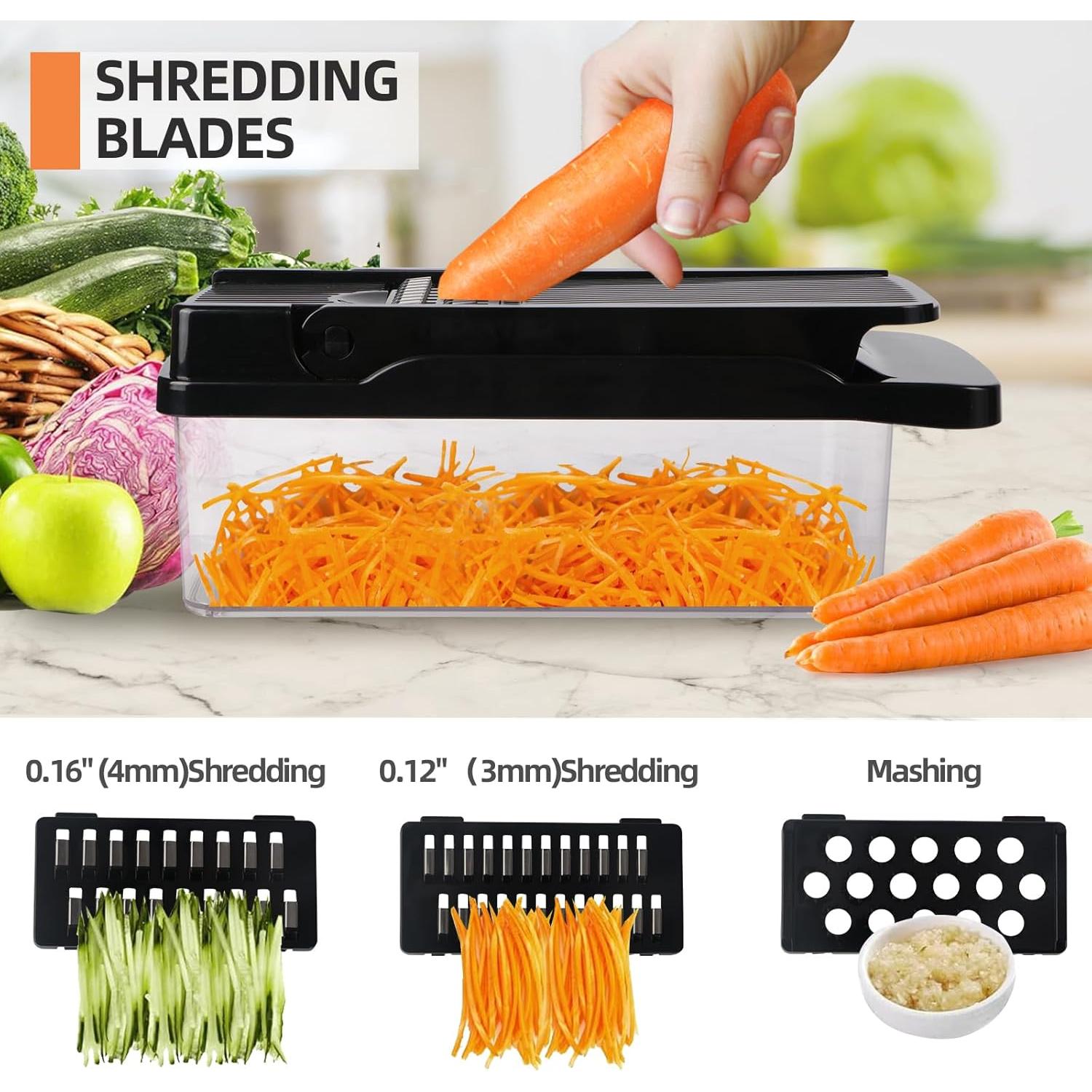 Picador de Verduras 18 en 1 SunnySanji - Acero Inoxidable