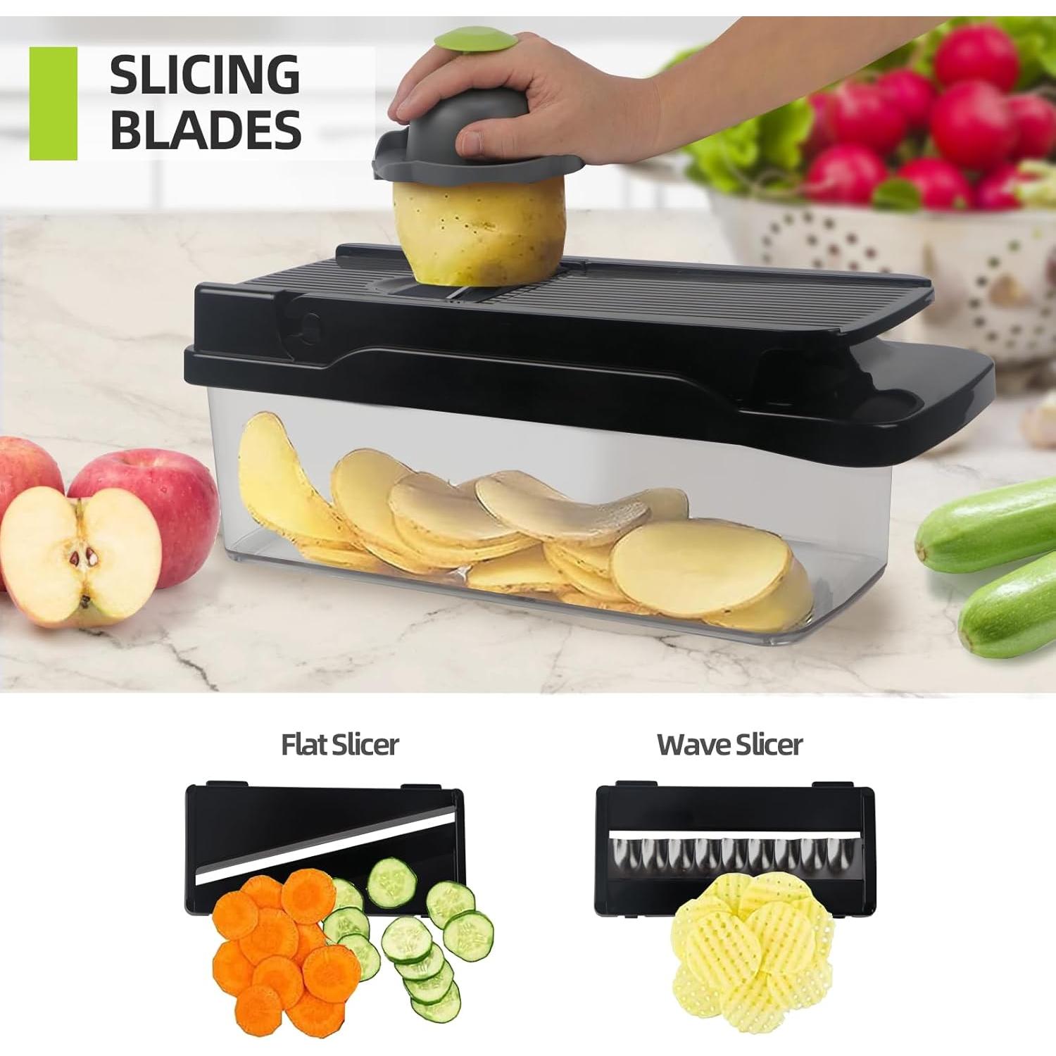 Picador de Verduras 18 en 1 SunnySanji - Acero Inoxidable