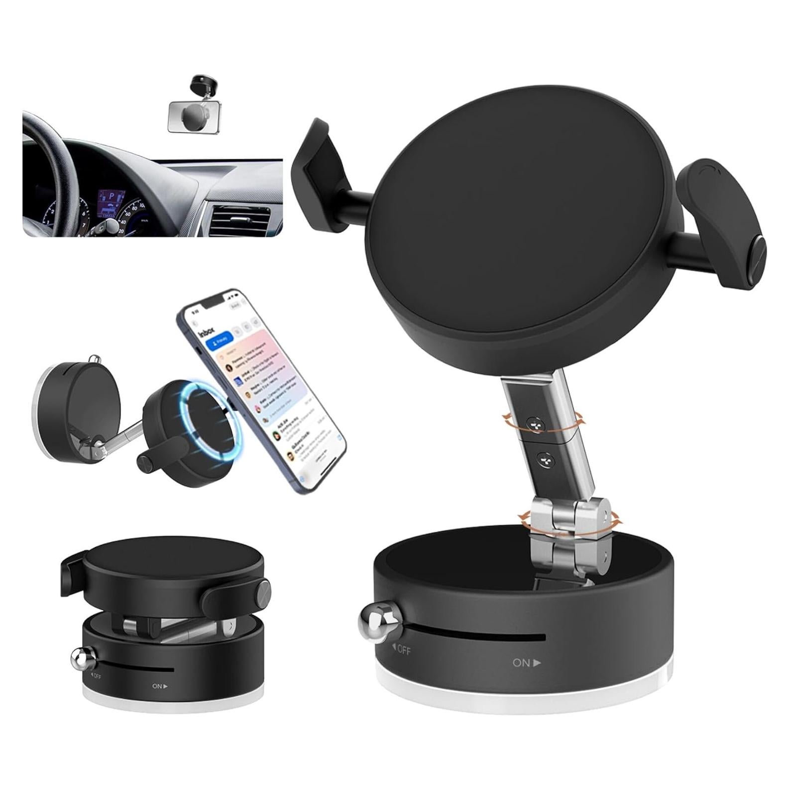 Soporte Magnético para Teléfono SEVENKA 360° con Ventosa