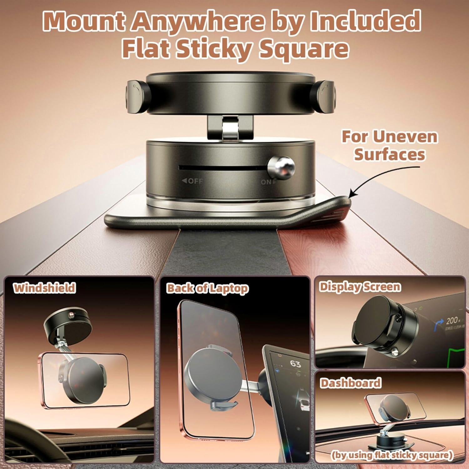 Soporte Magnético para Teléfono SEVENKA 360° con Ventosa