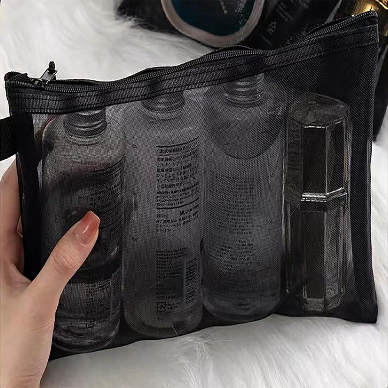 10 Bolsas de Malla con Cremallera OZY para Almacenamiento Negro