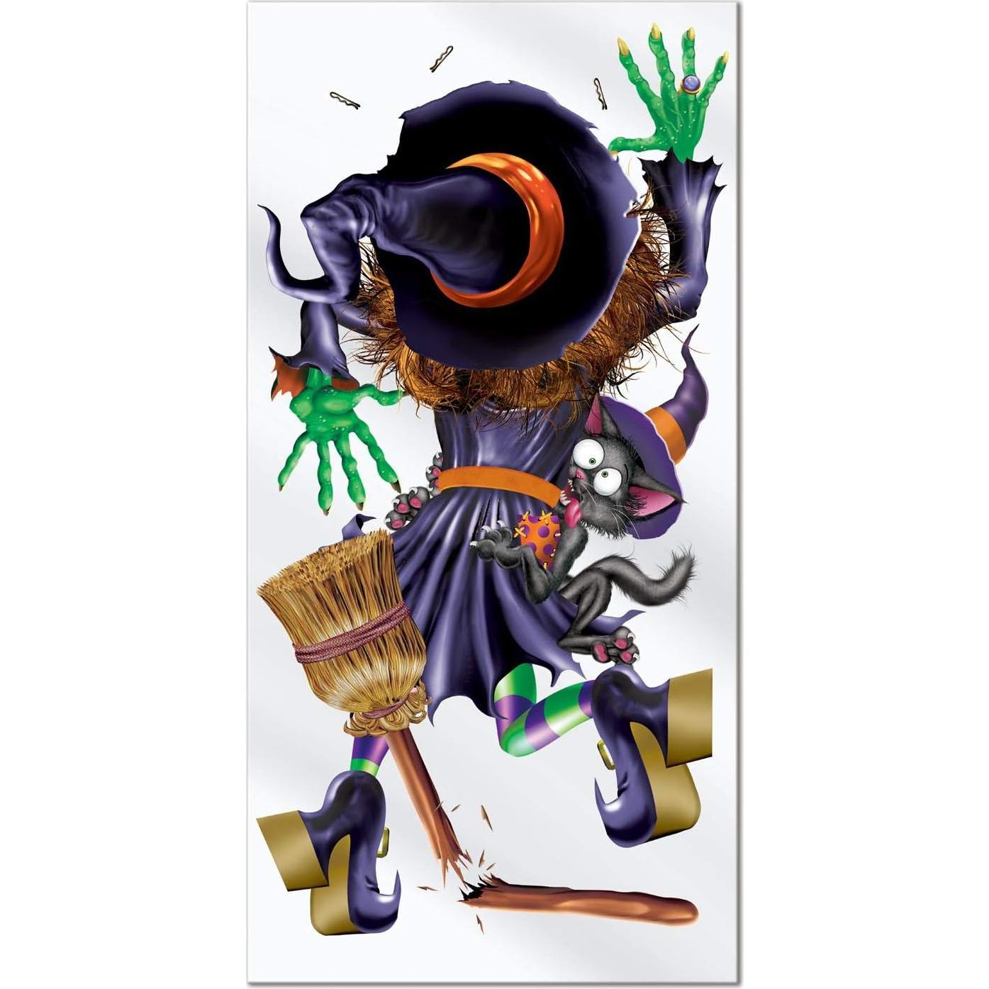 Cubiertas de Puerta de Bruja Chocando Beistle - 2 Piezas - 152 x 76 cm