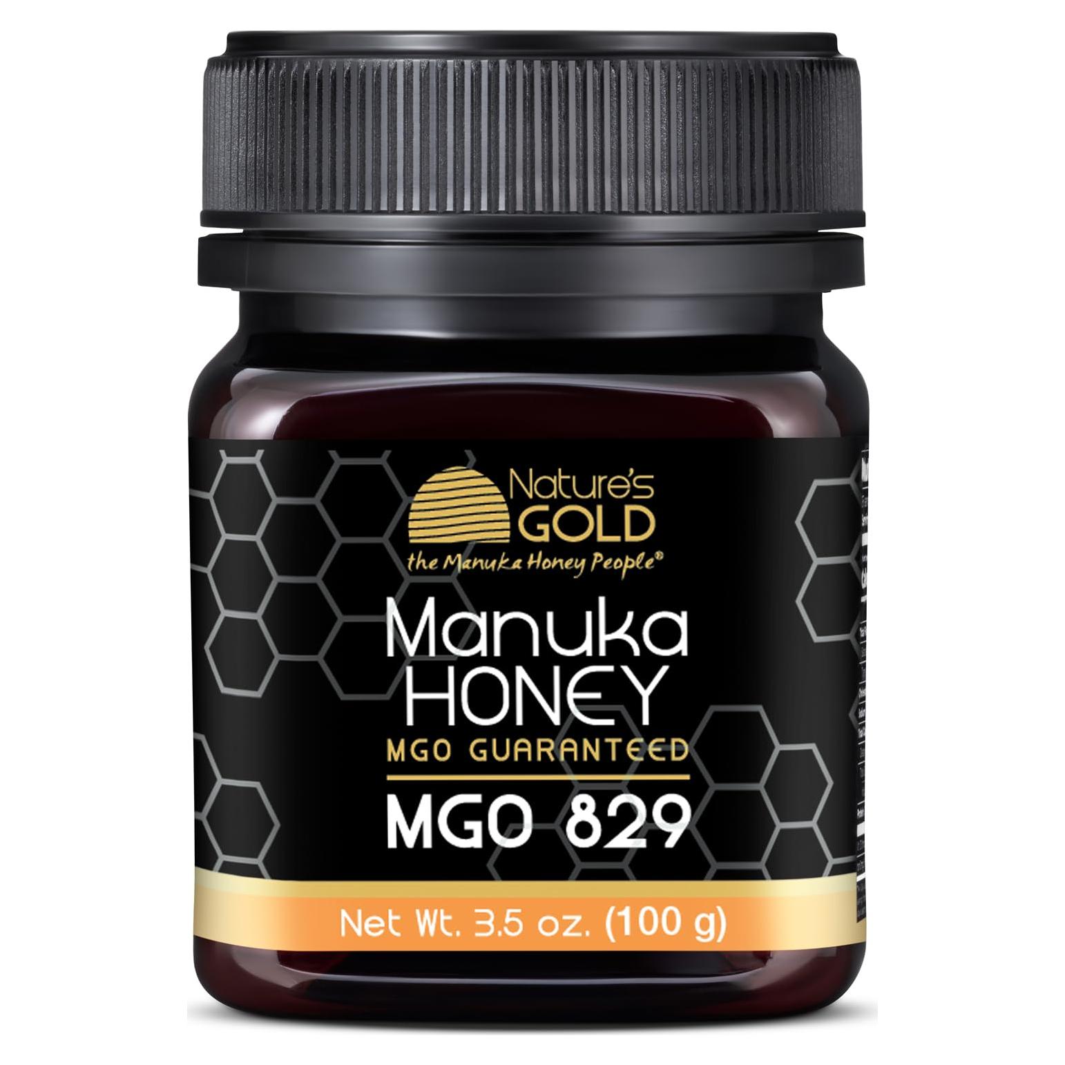 Miel Cruda Manuka Nature's Gold MGO 829+ 100g Pura y Rastreable