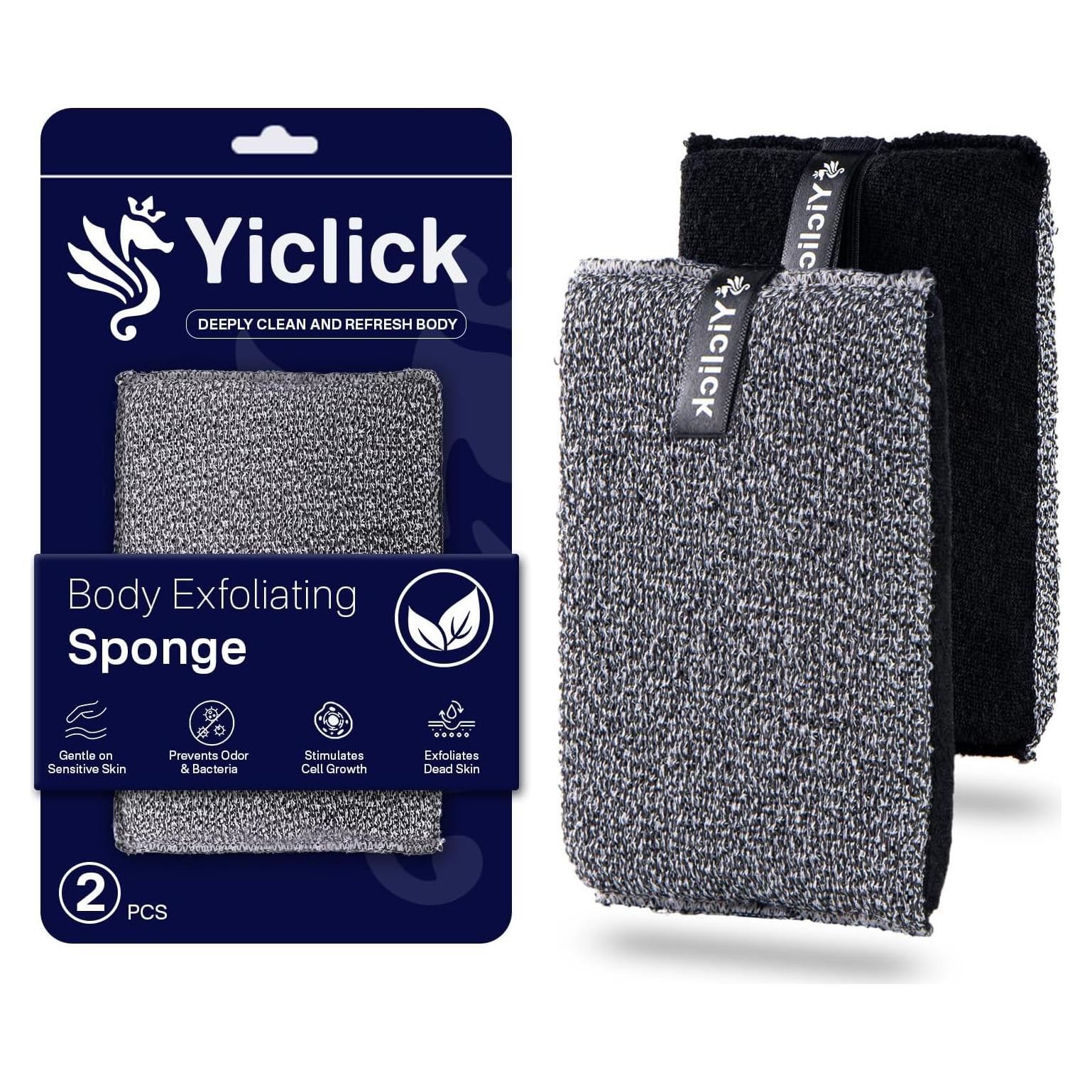 Esponja Exfoliante Corporal Yiclick con Mango - 2 Piezas