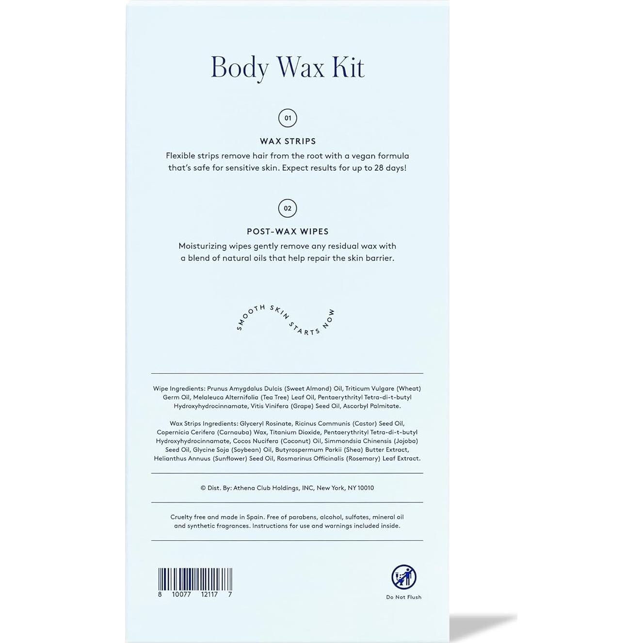 Kit de Cintas de Cera Veganas para el Cuerpo Athena Club