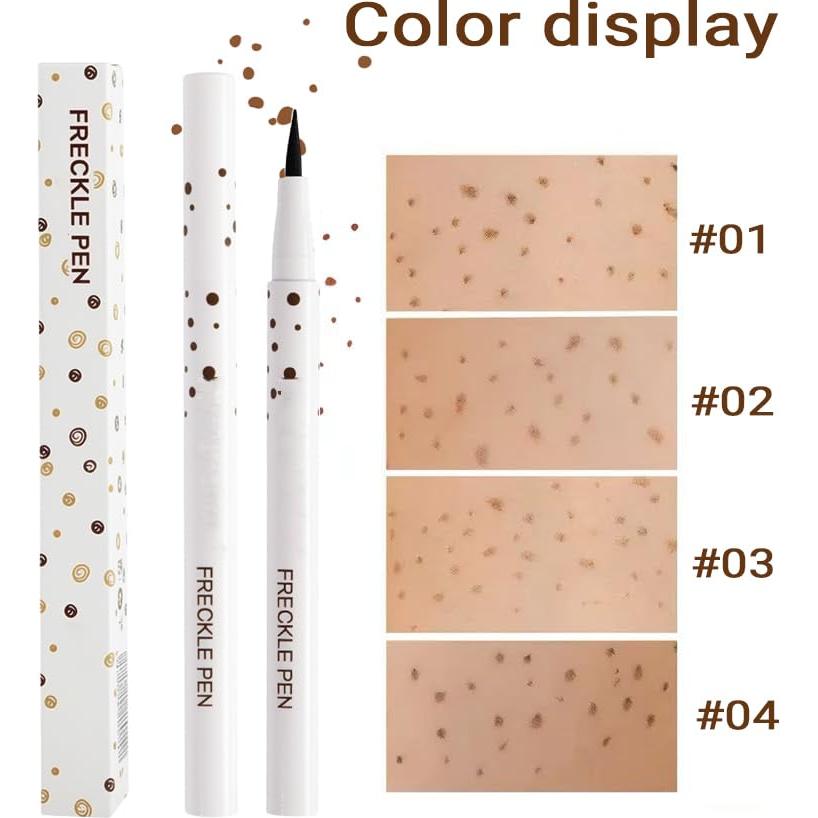 Bolígrafo de Pecas CLLFUU - 4 Tonos Naturales Resistente al Agua