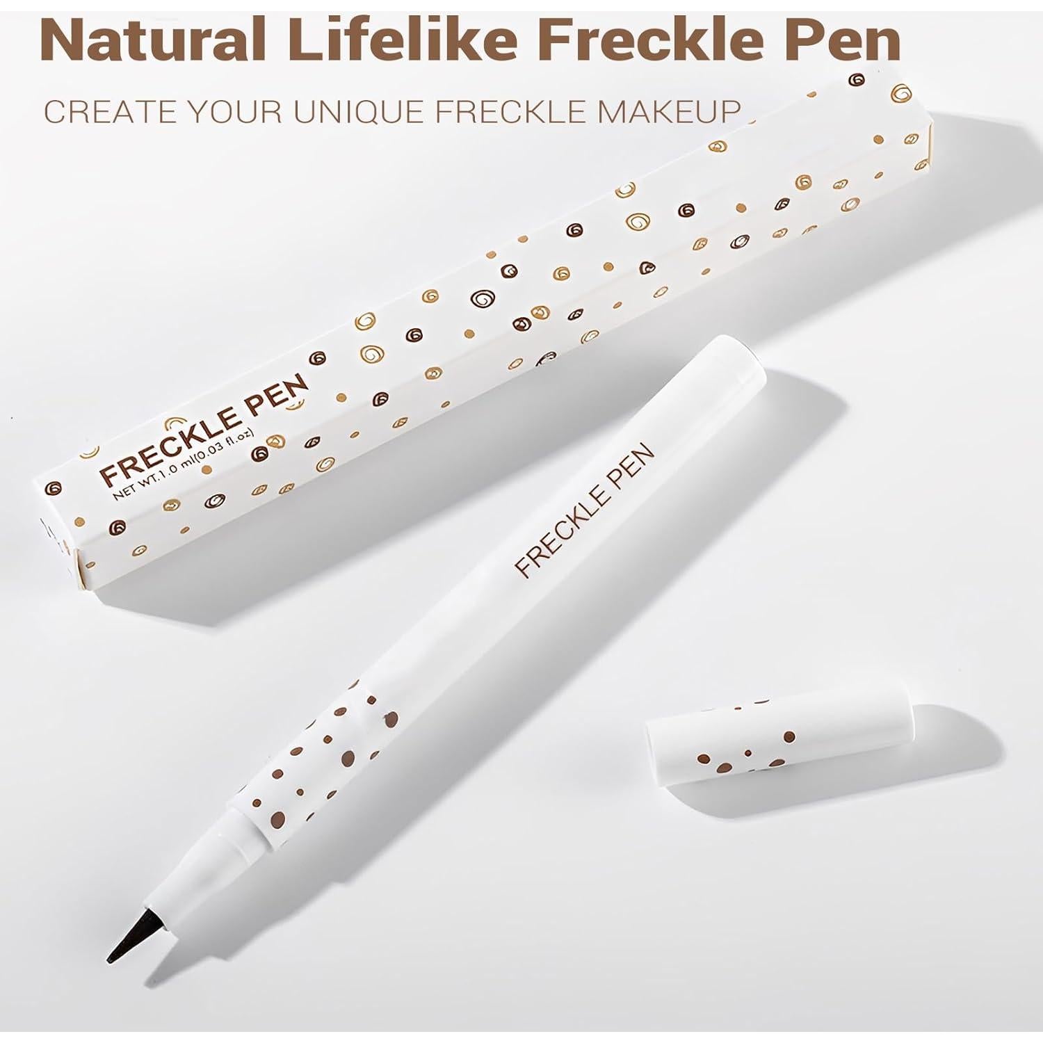 Bolígrafo de Pecas CLLFUU - 4 Tonos Naturales Resistente al Agua