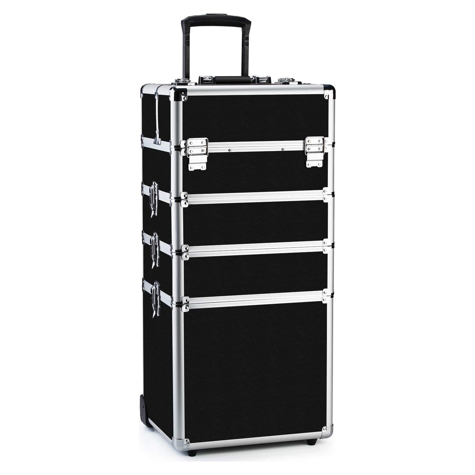 Estuche de Maquillaje OUDMAY 4 en 1 Profesional Negro