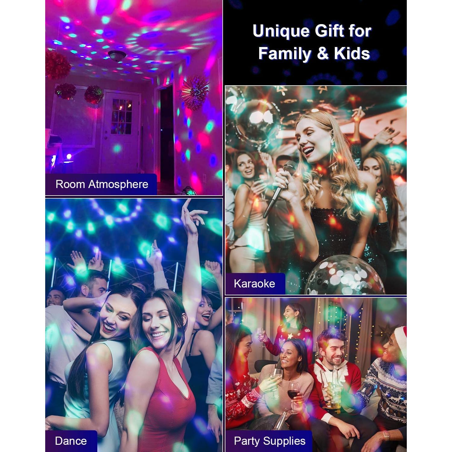 Luditek 3 Luces de Fiesta Activadas por Sonido con Control Remoto