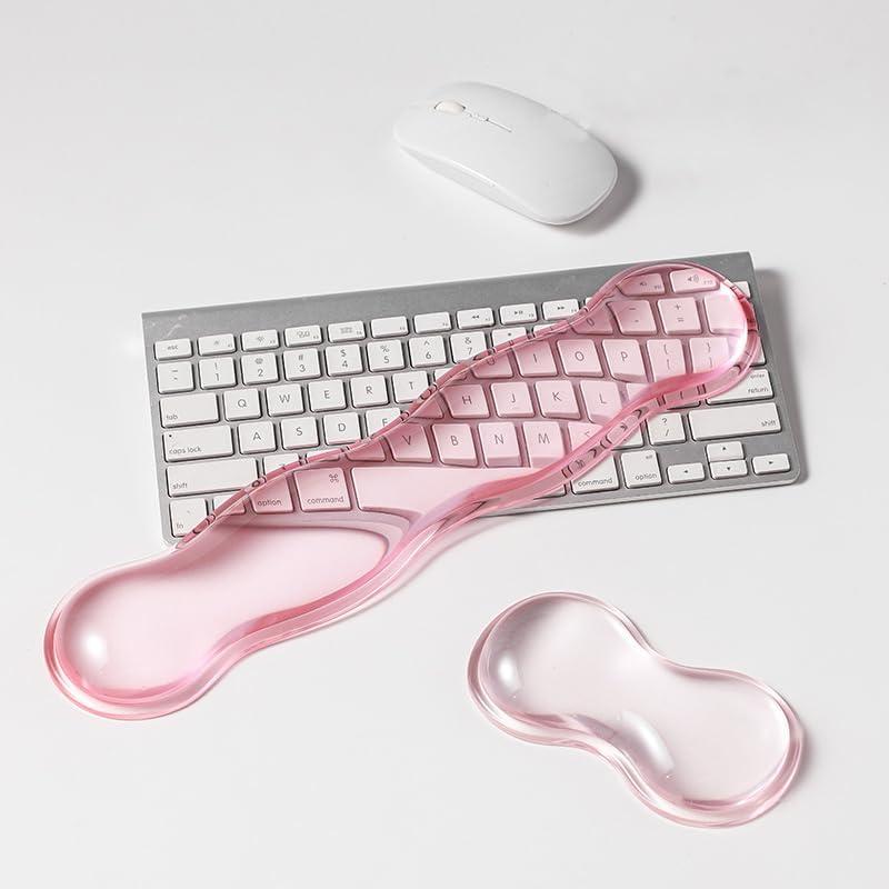 Reposamuñecas de Gel Ergonómico COPORISO Rosa para Teclado