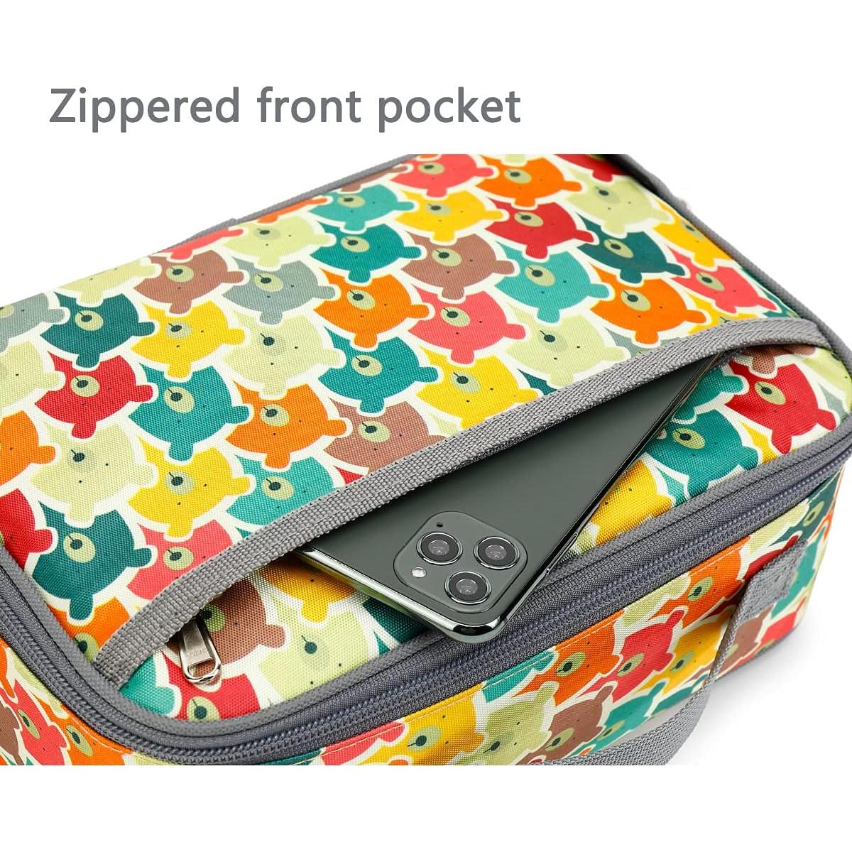 Bolsa de Almuerzo FlowFly Aislada para Niños Oso 26.9x19.6cm