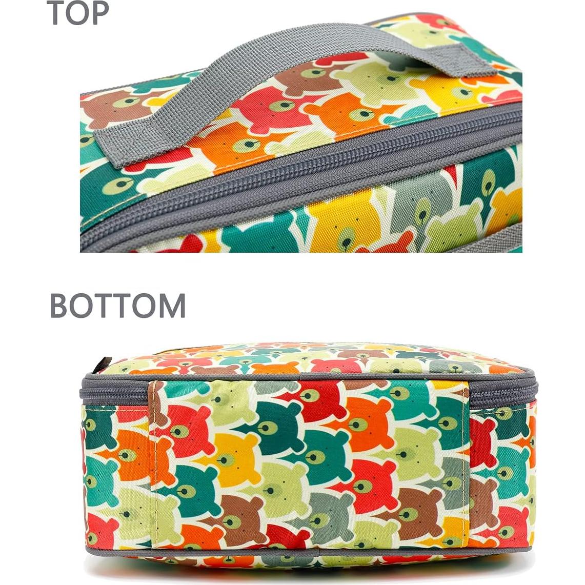 Bolsa de Almuerzo FlowFly Aislada para Niños Oso 26.9x19.6cm