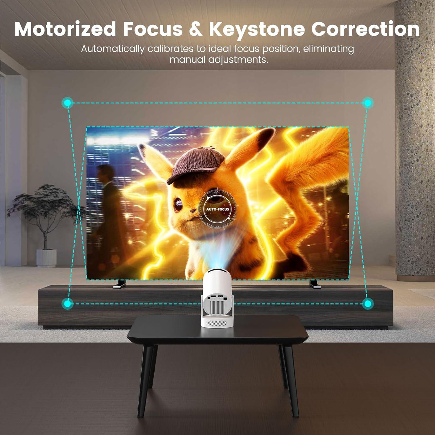 Proyector Mini Portátil 4K HY300 Ultra - Bluetooth 5.4, Android 11