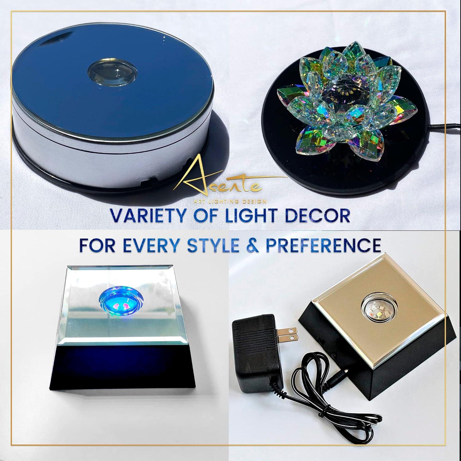 Base de Exhibición LED Asente - Paquete de 2 Luces Blancas 6.35cm